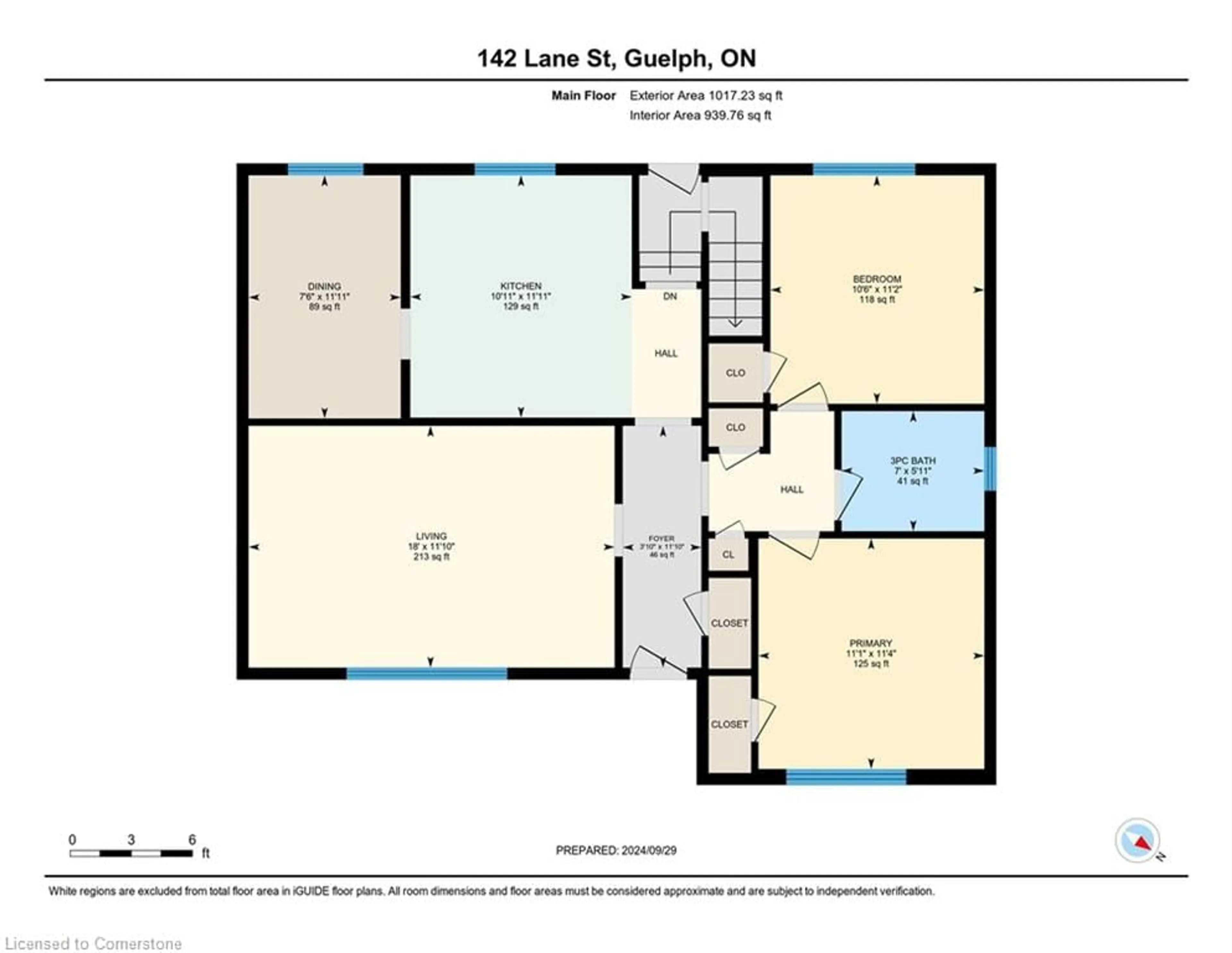 Floor plan for 142 Lane St, Guelph Ontario N1E 4N5