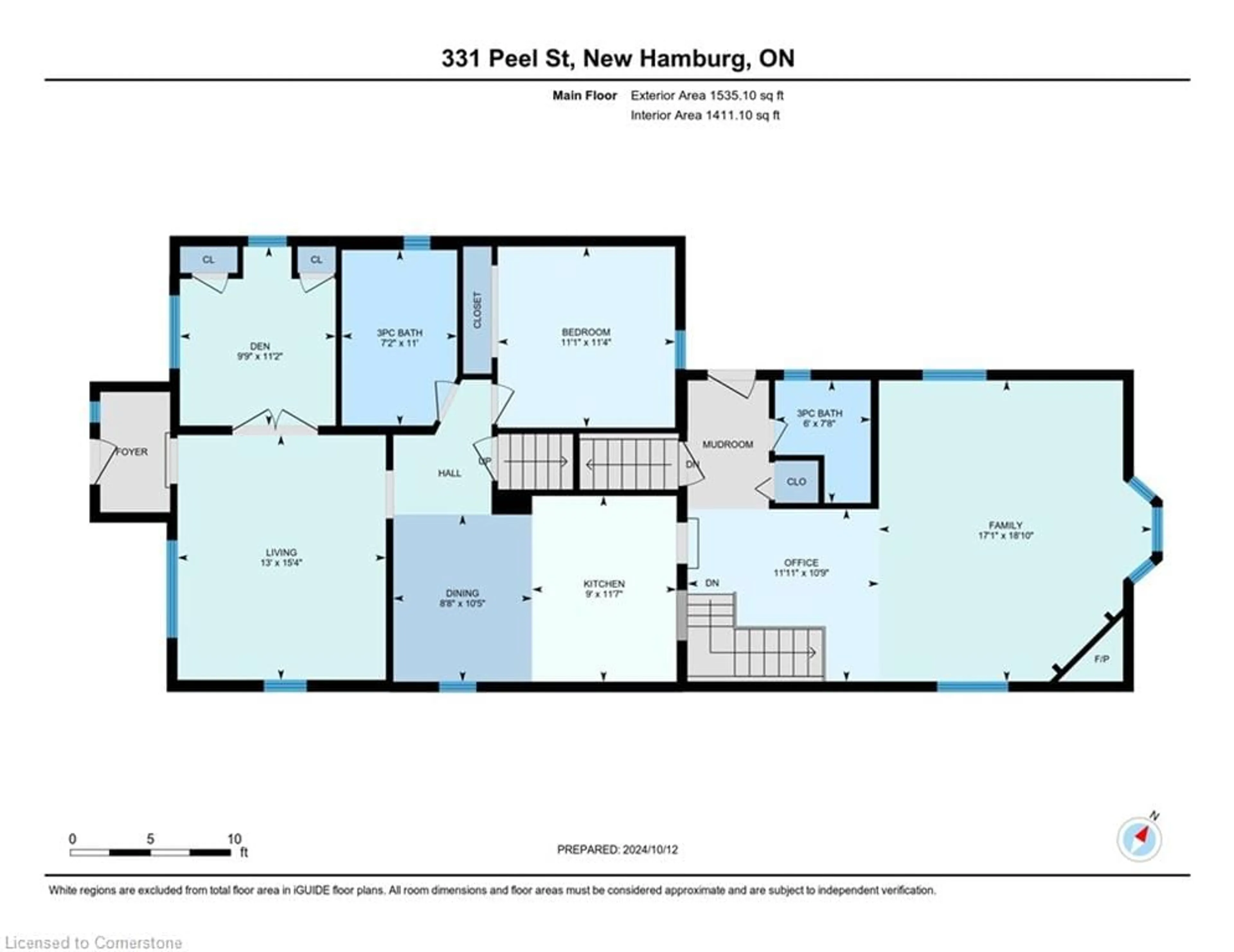 Floor plan for 331 Peel St, New Hamburg Ontario N3A 1E8