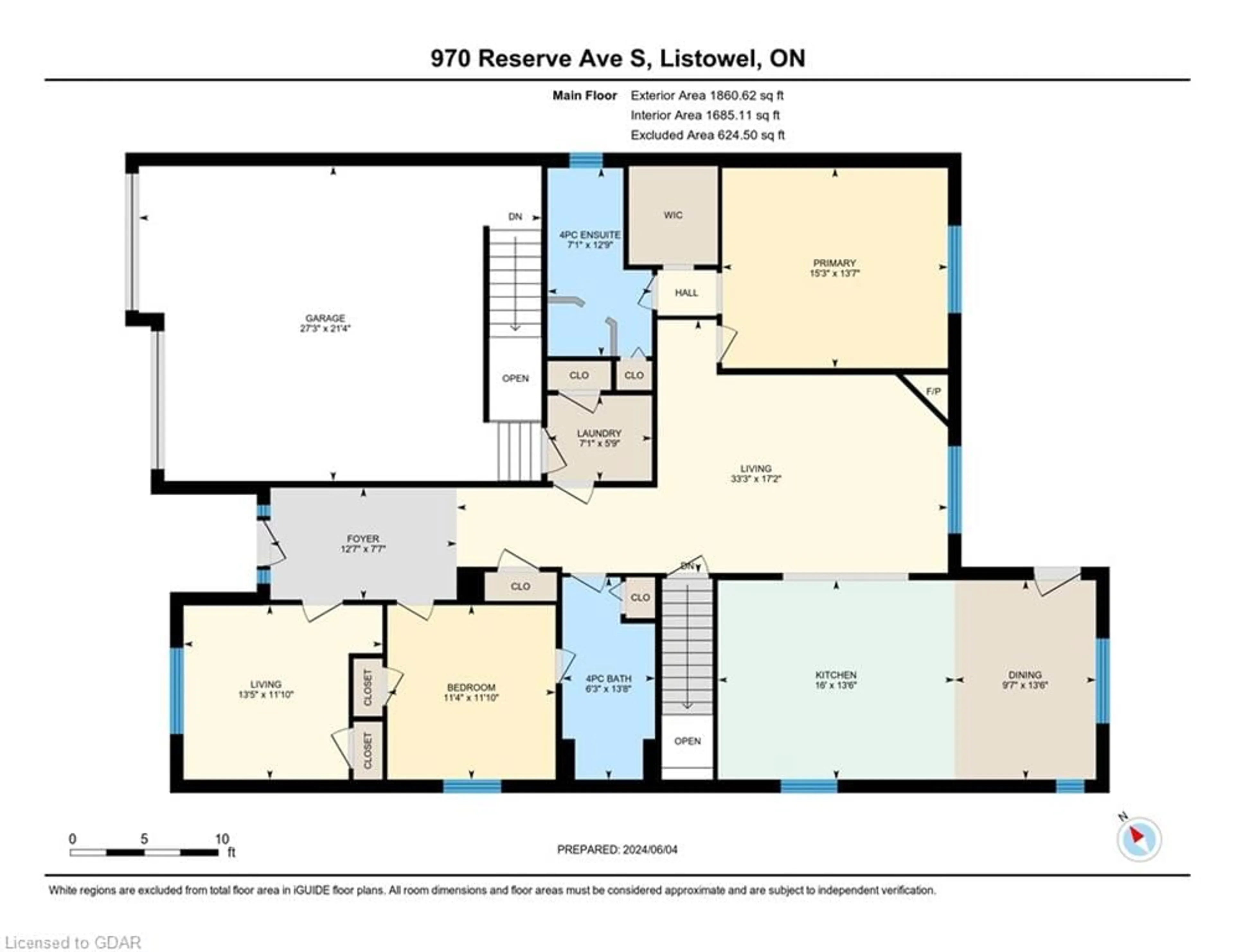 Floor plan for 970 Reserve Ave, Listowel Ontario N4W 0B7