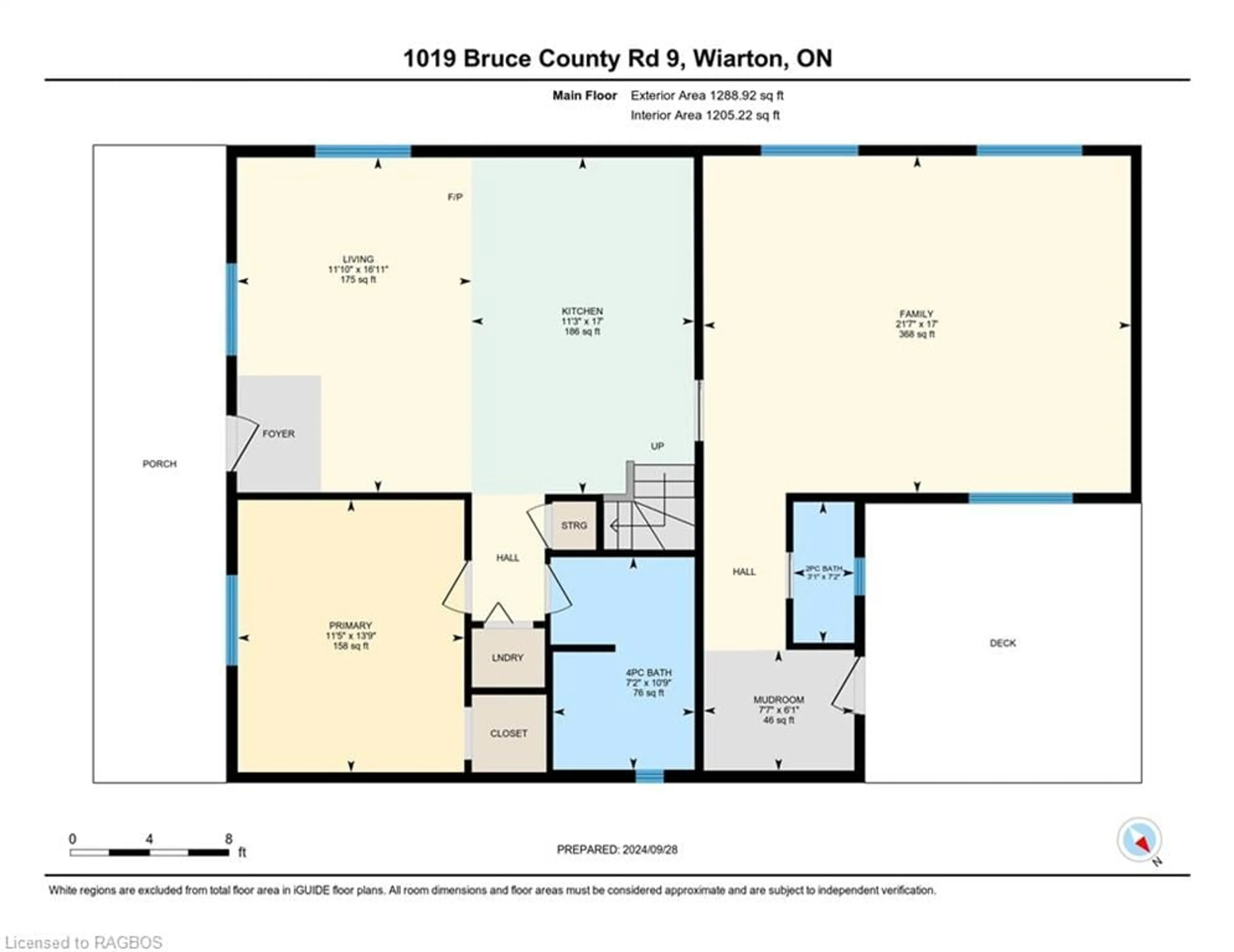 Floor plan for 1019 Bruce Road 9, South Bruce Peninsula Ontario N0H 2T0