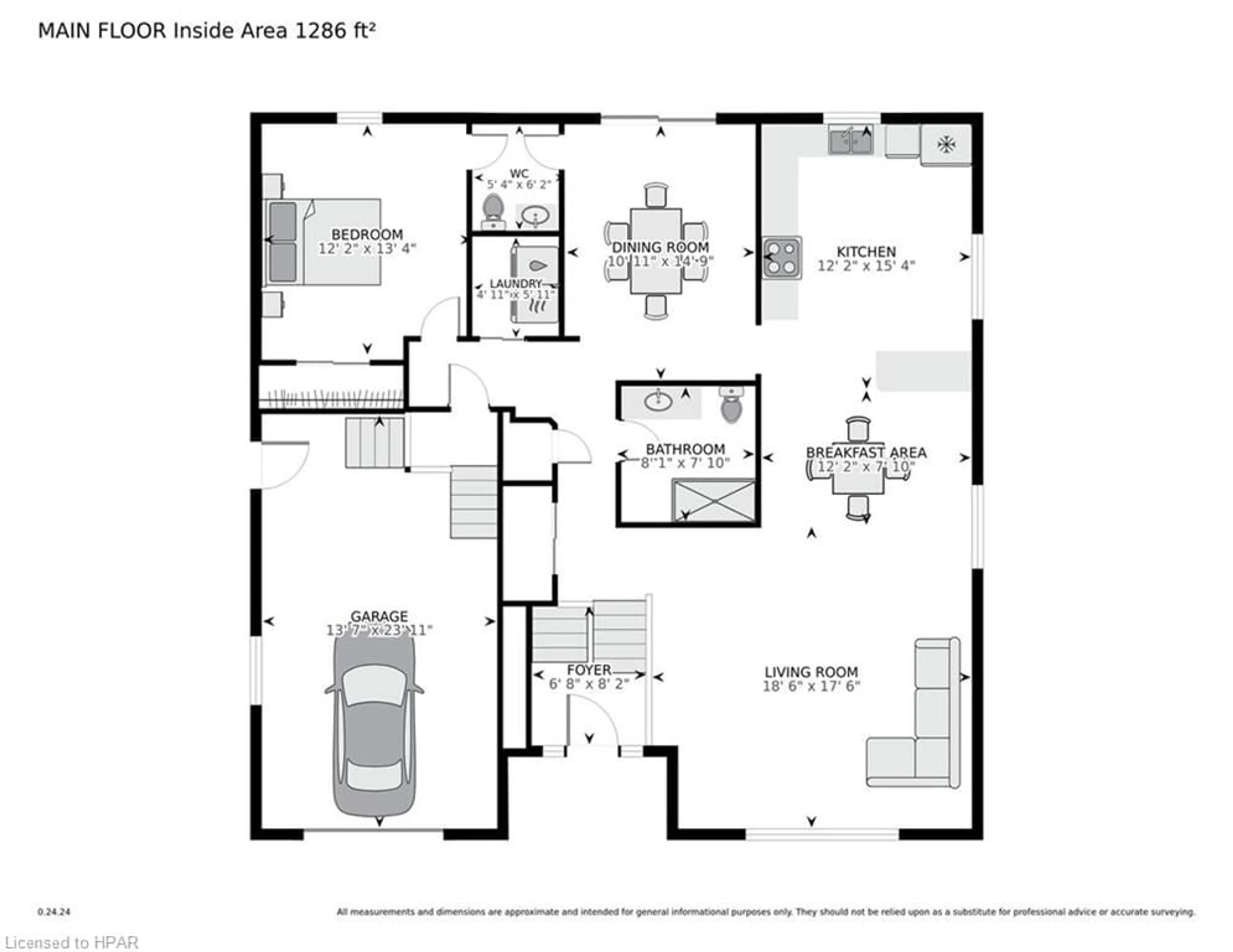 Floor plan for 118 Trafalgar St, Mitchell Ontario N0K 1N0