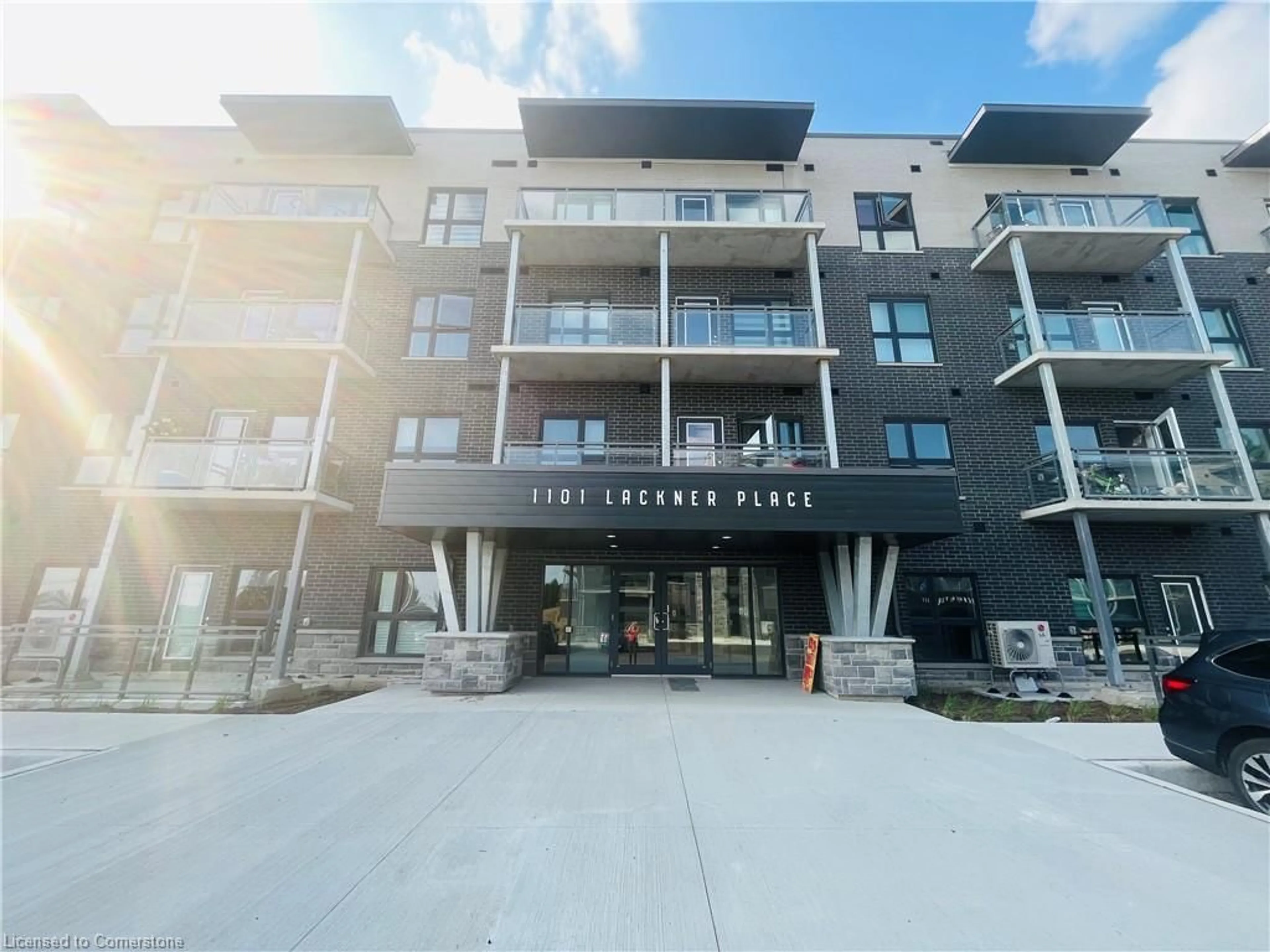 A pic from exterior of the house or condo for 1101 Lackner Pl #204, Kitchener Ontario N2A 0L3