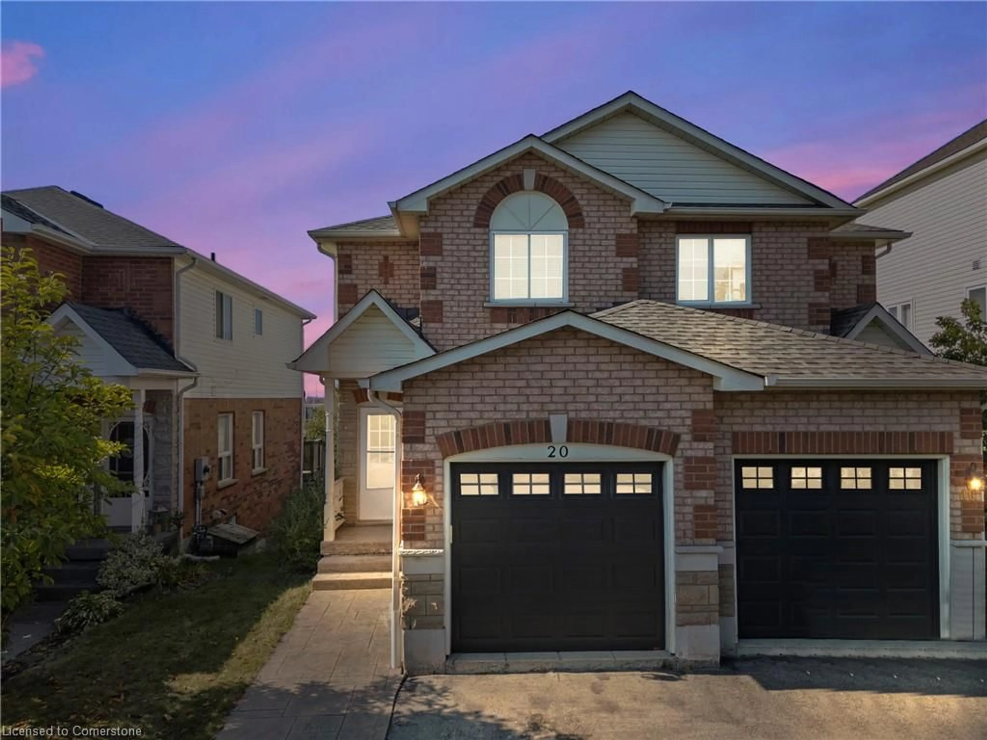 Home with brick exterior material for 20 Slater Crt, Hamilton Ontario L0R 2H5