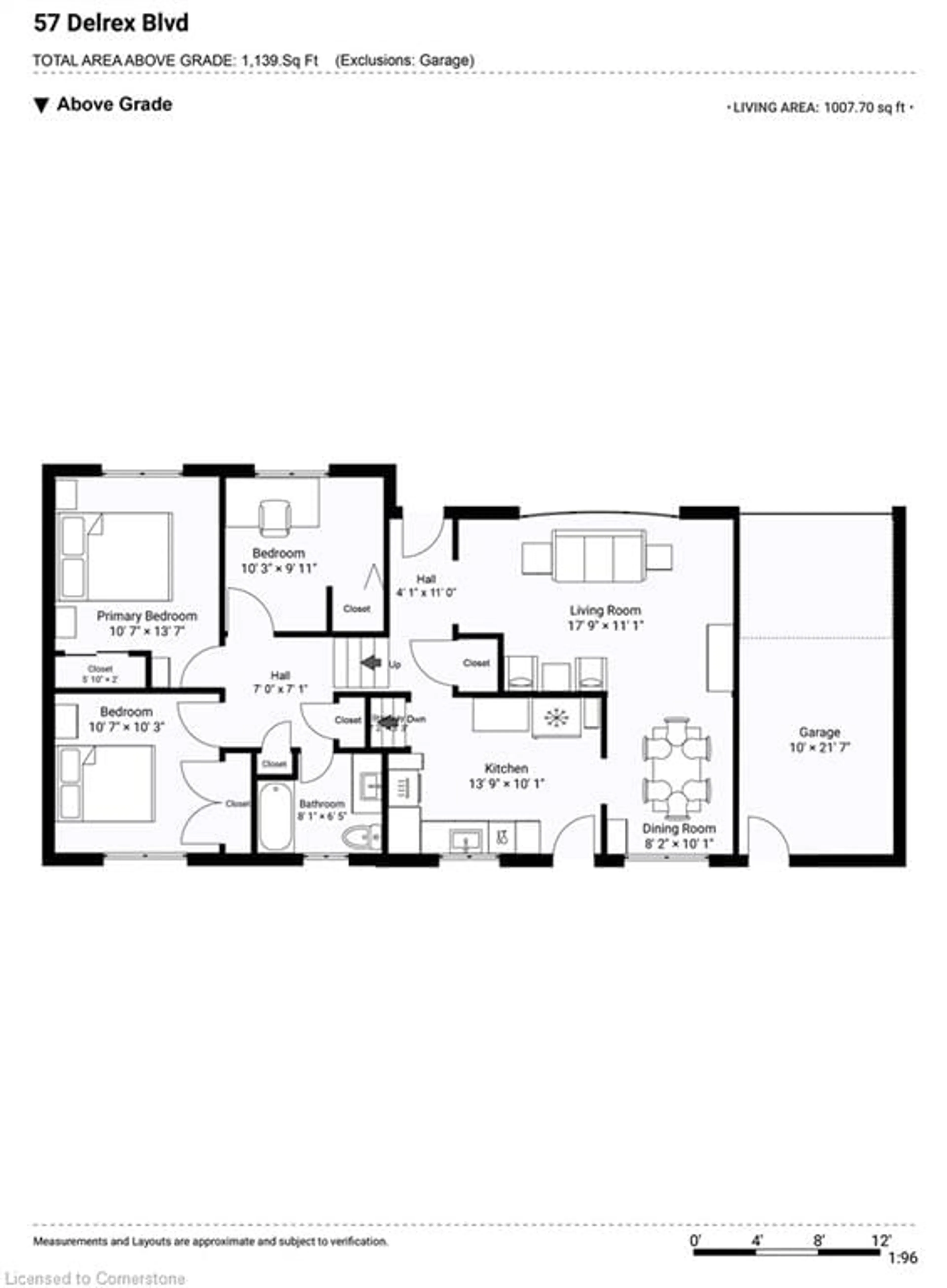 Floor plan for 57 Delrex Blvd, Georgetown Ontario L7G 3Y5