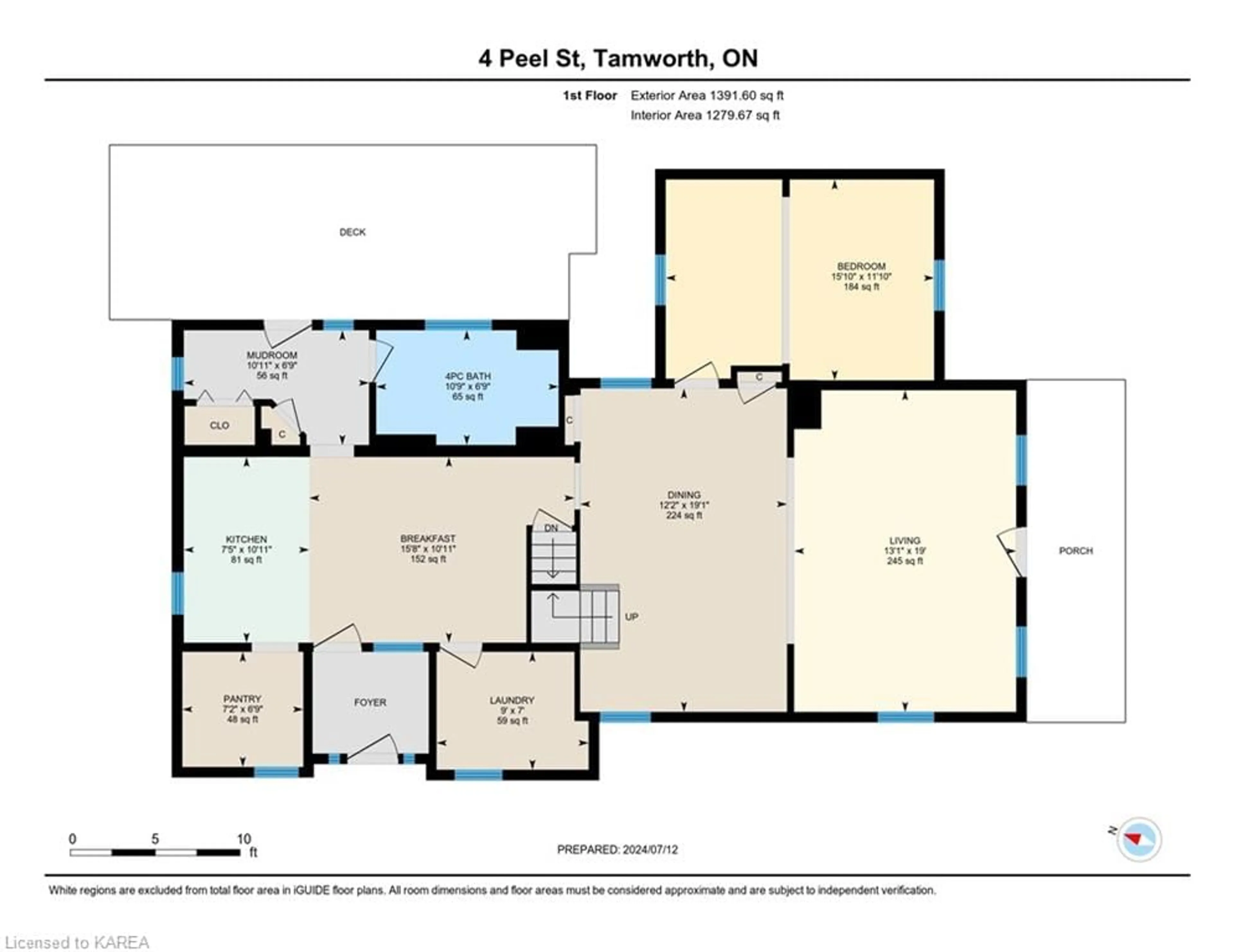 Floor plan for 4 Peel St, Tamworth Ontario K0K 3G0