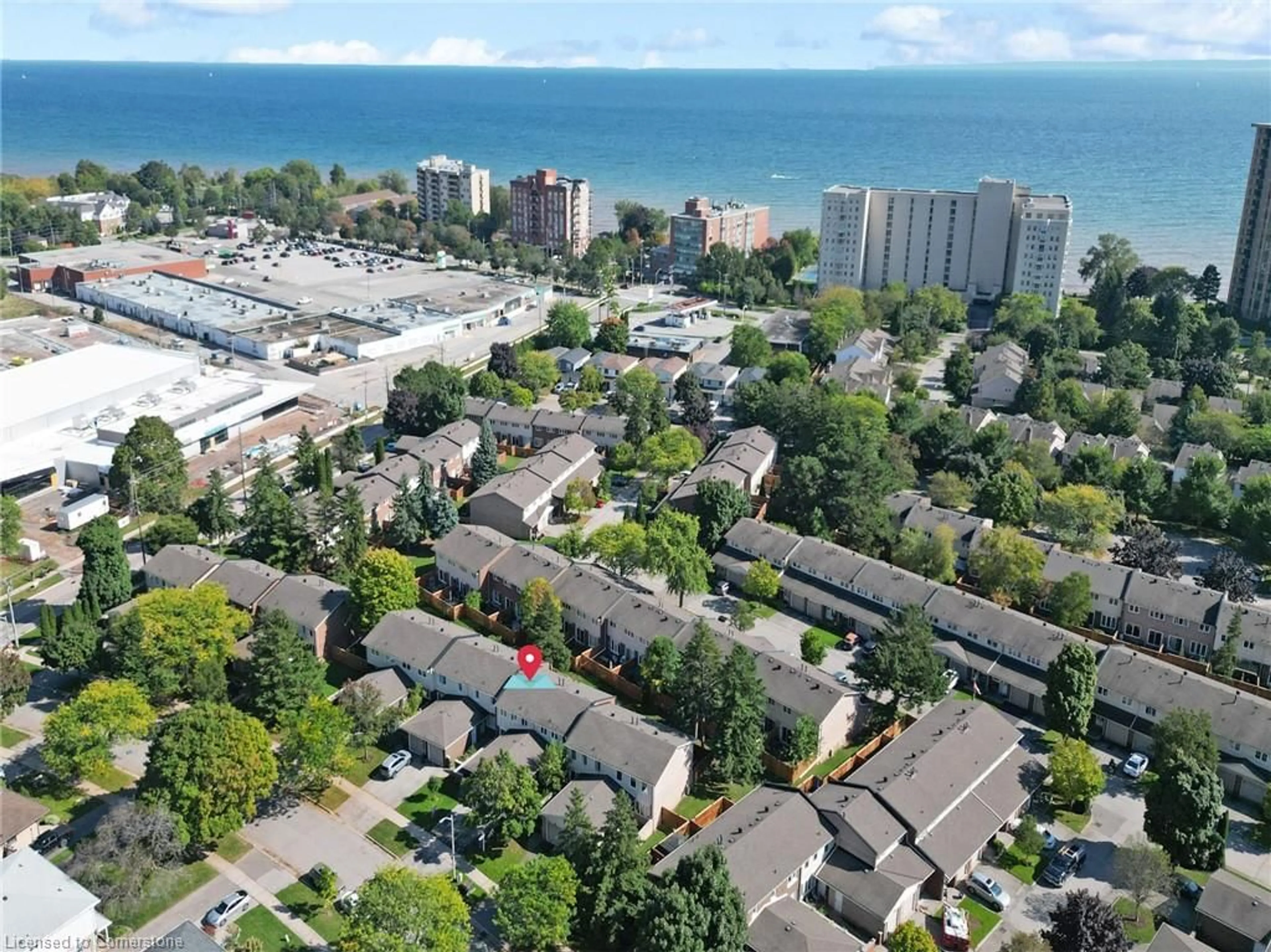 A pic from exterior of the house or condo, the view of city buildings for 5286 Bromley Rd #22, Burlington Ontario L7L 3G2