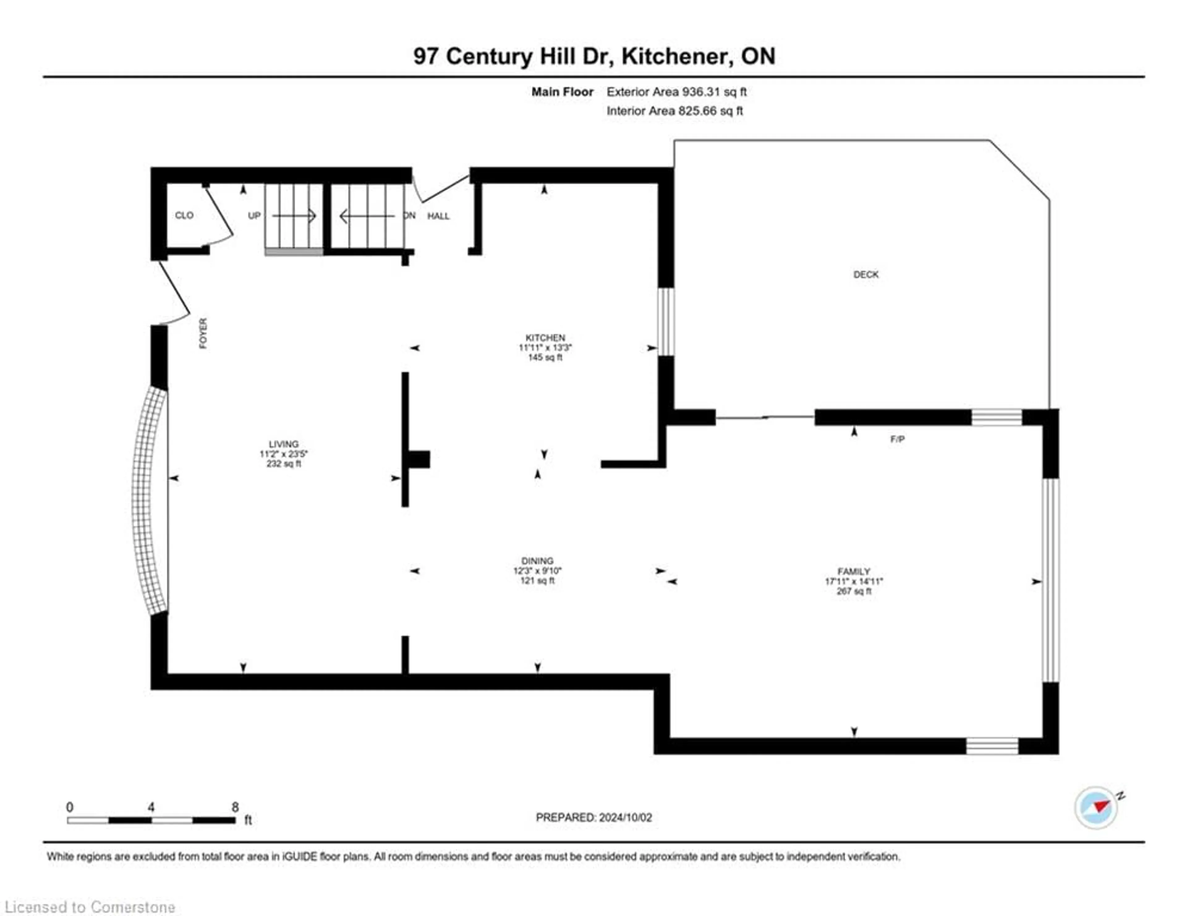 Floor plan for 97 Century Hill Dr, Kitchener Ontario N2E 2E3