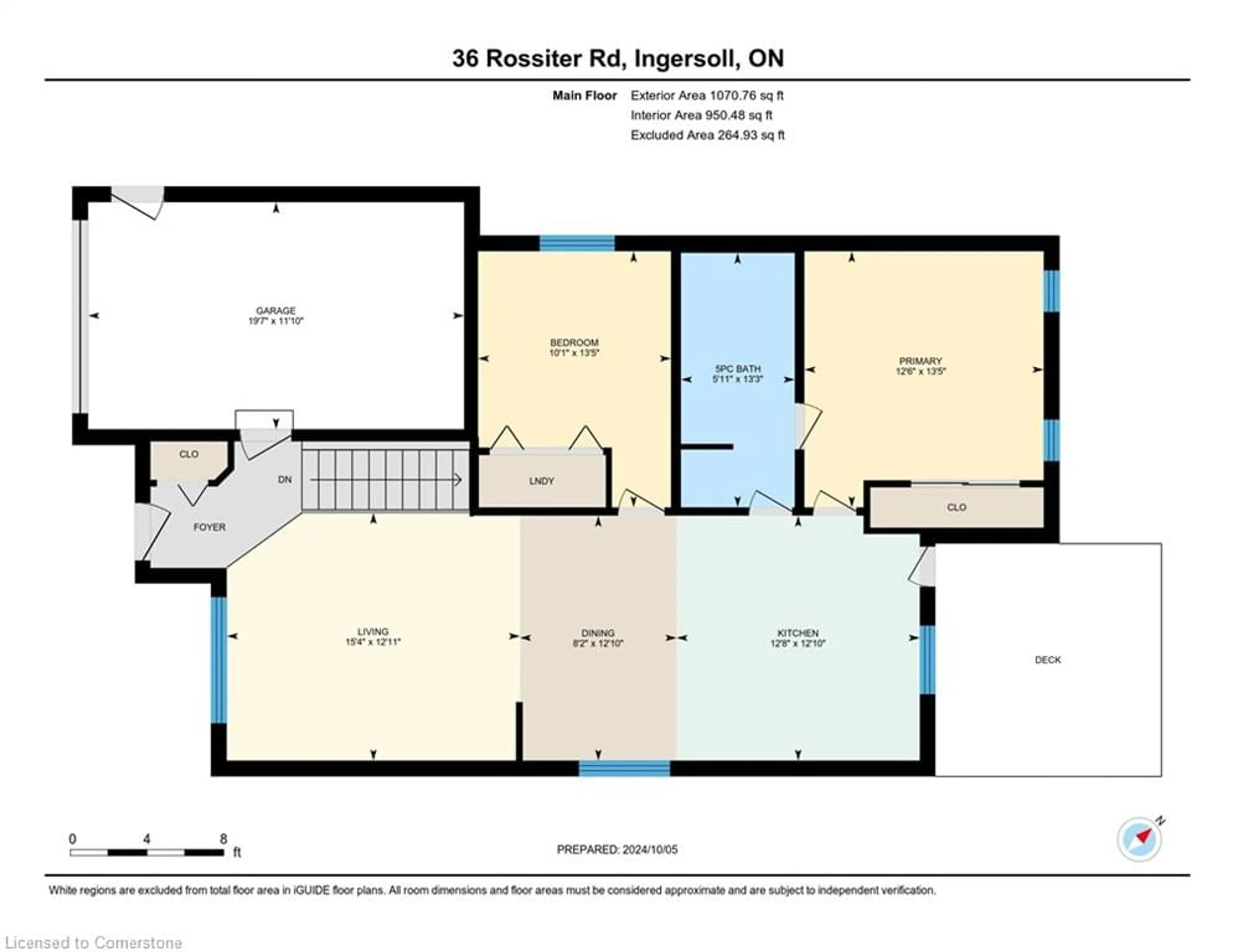 Floor plan for 36 Rossiter Rd, Ingersoll Ontario N5C 4E1