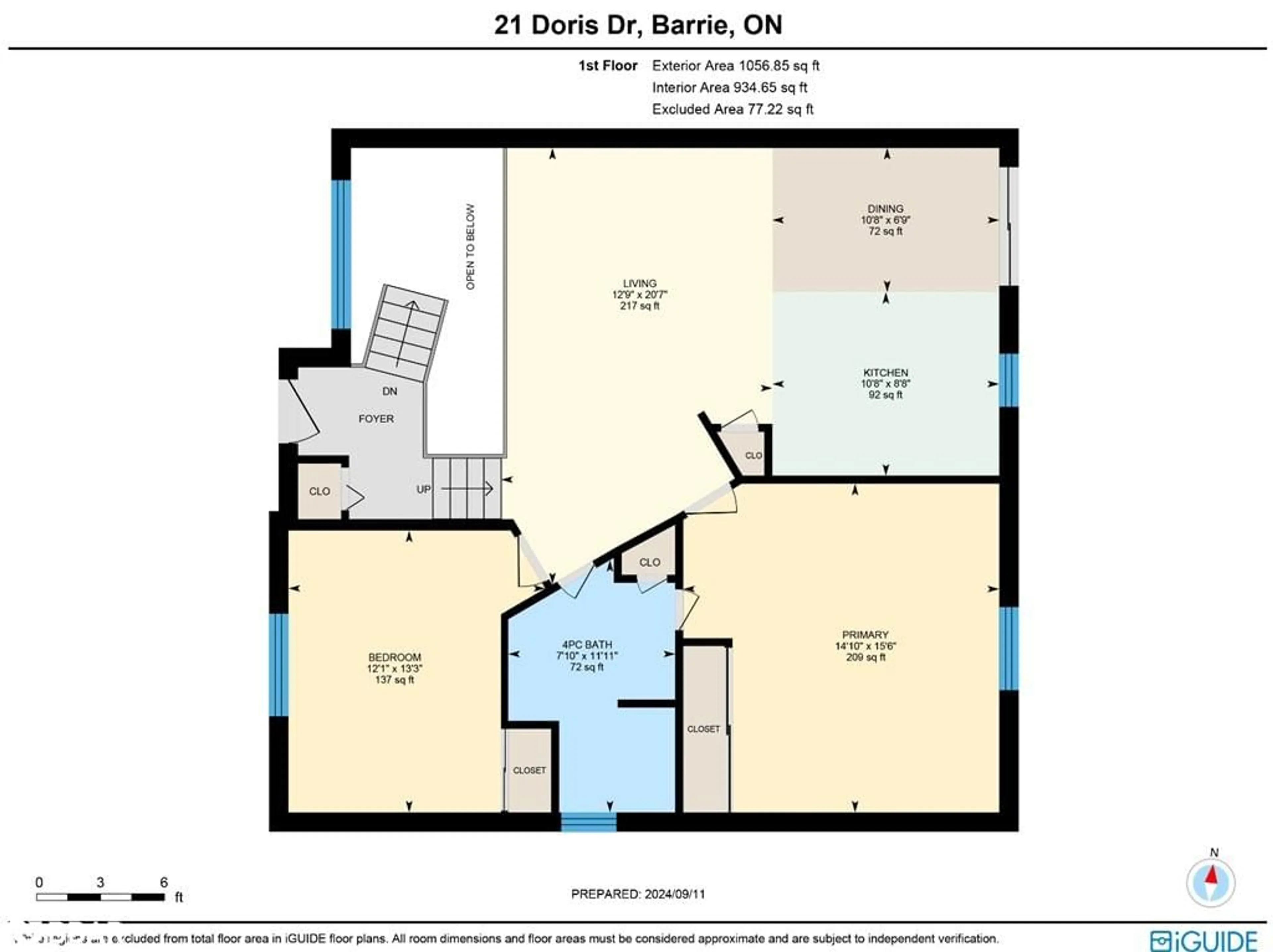 Floor plan for 21 Doris Dr, Barrie Ontario L4N 5W2