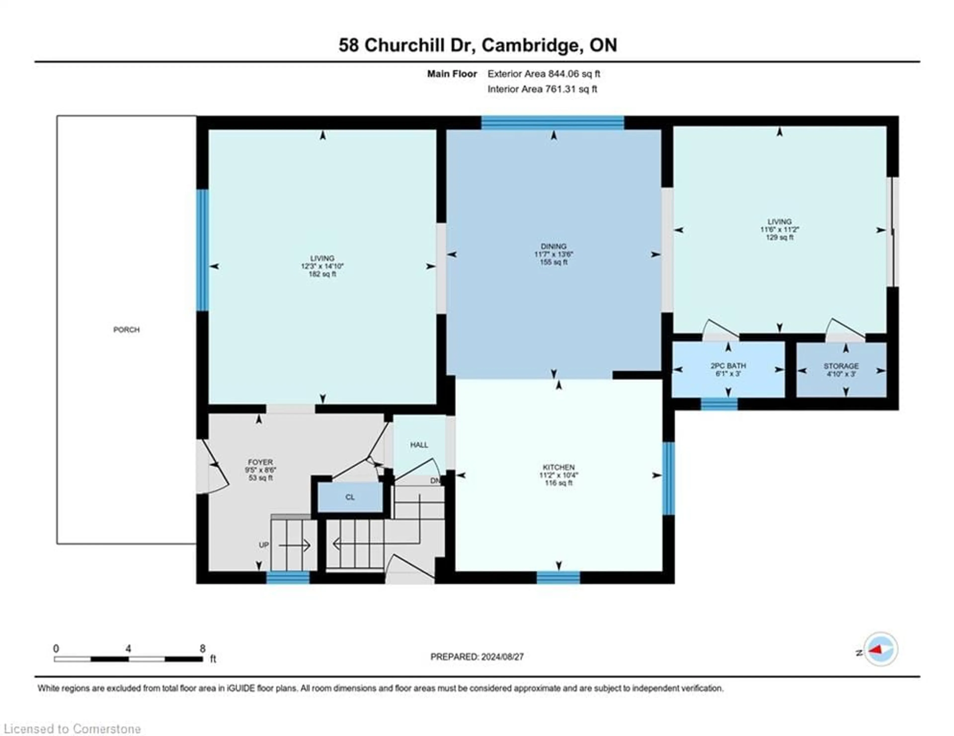 Floor plan for 58 Churchill Dr, Cambridge Ontario N1S 1R6