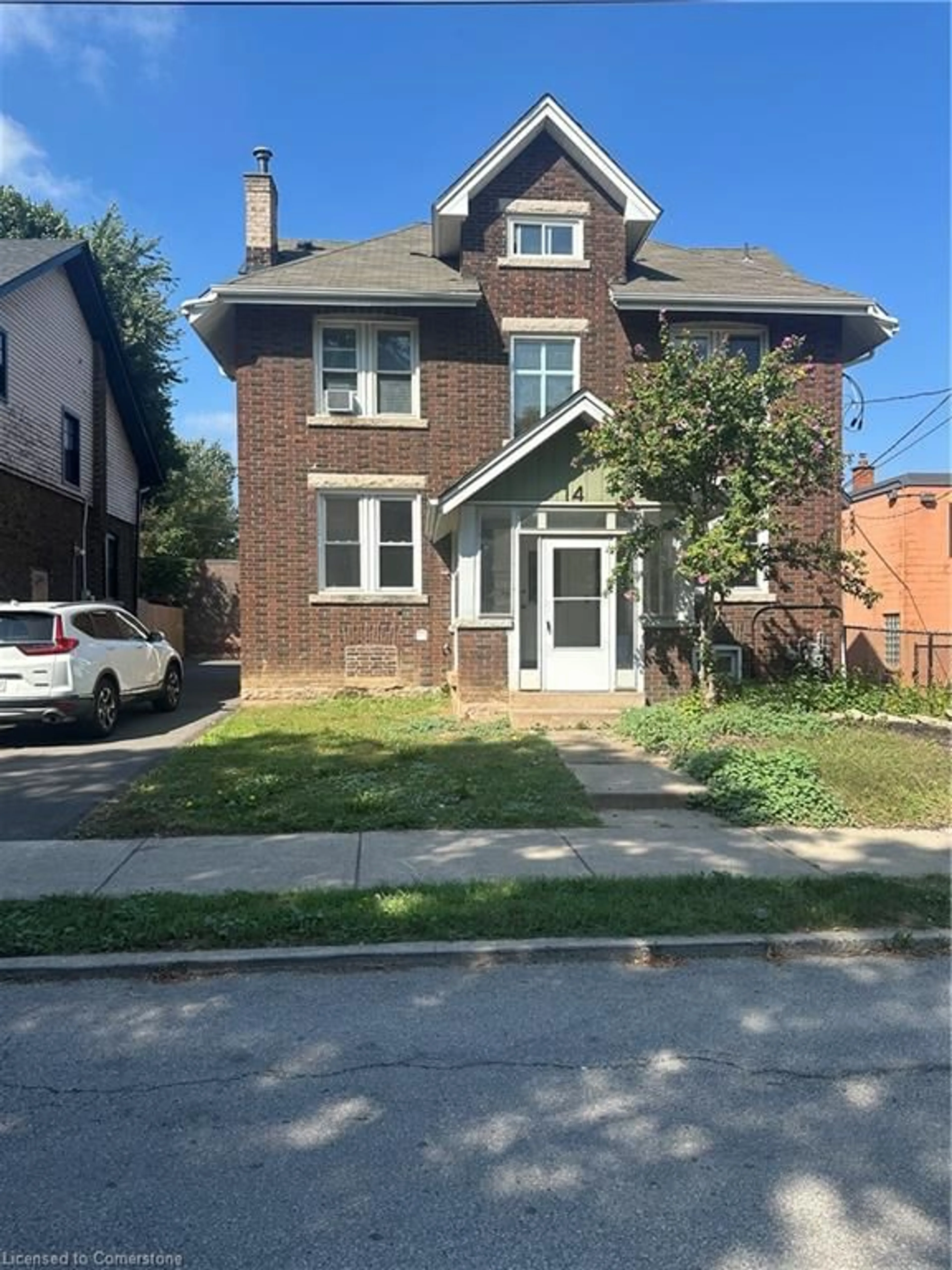 Frontside or backside of a home, the street view for 14 Burris St, Hamilton Ontario L8M 2J2