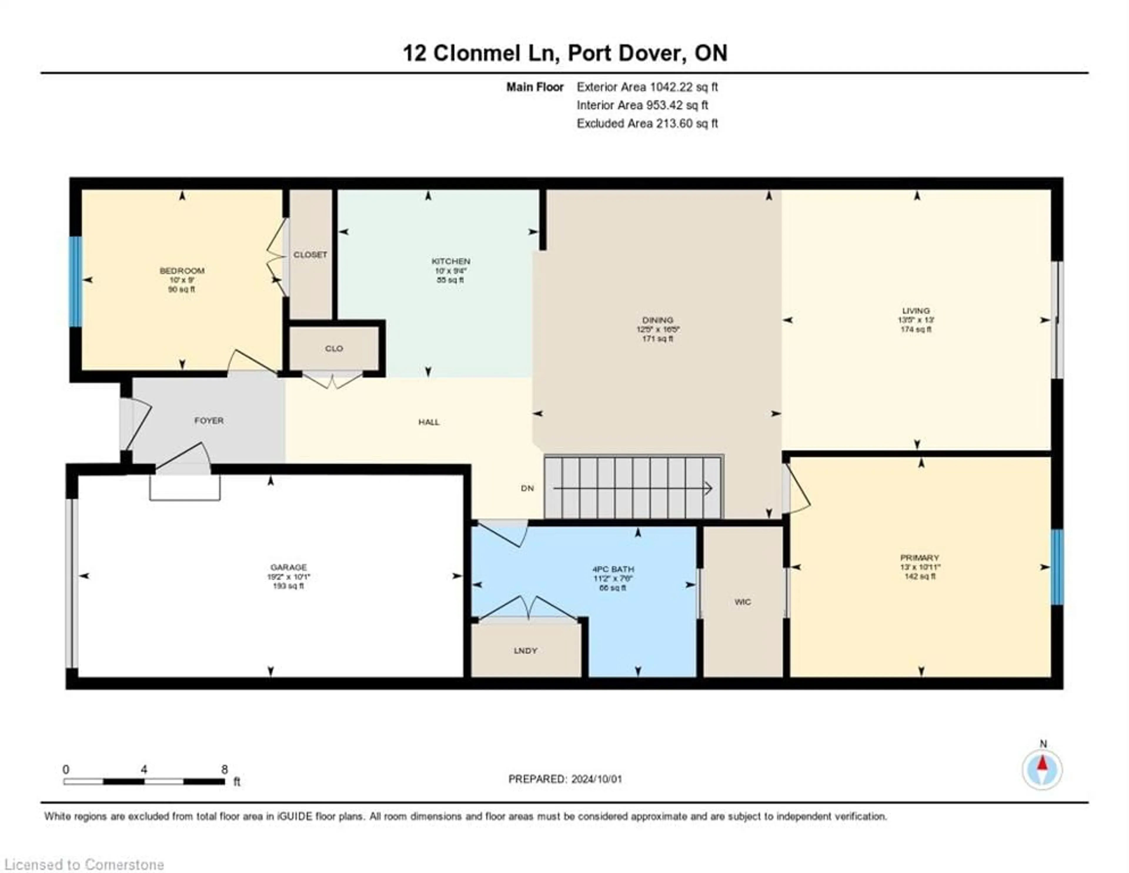 Floor plan for 12 Clonmel Lane, Port Dover Ontario N0A 1N1