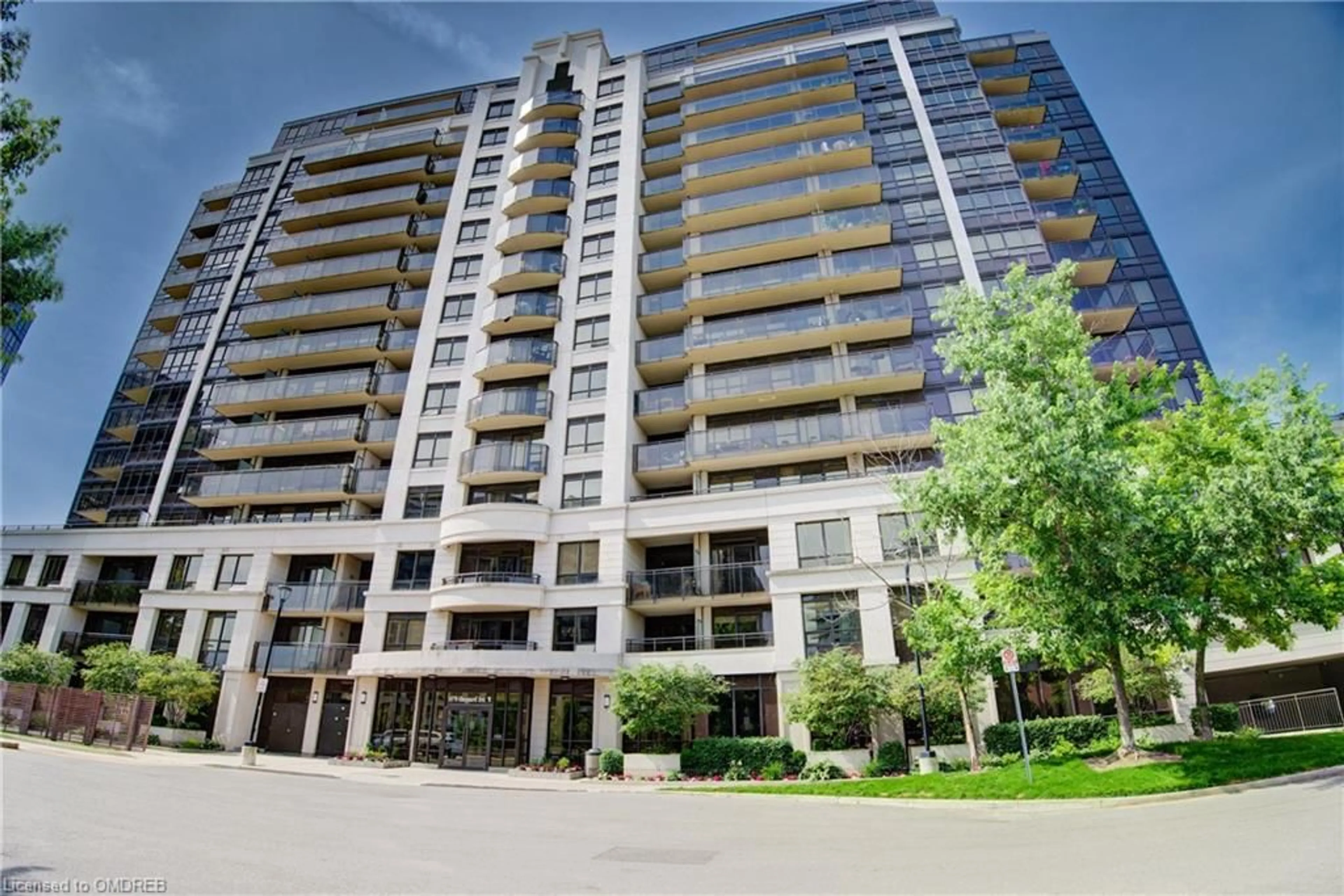 A pic from exterior of the house or condo, the front or back of building for 1070 Sheppard Ave #611, Toronto Ontario M3J 0G8