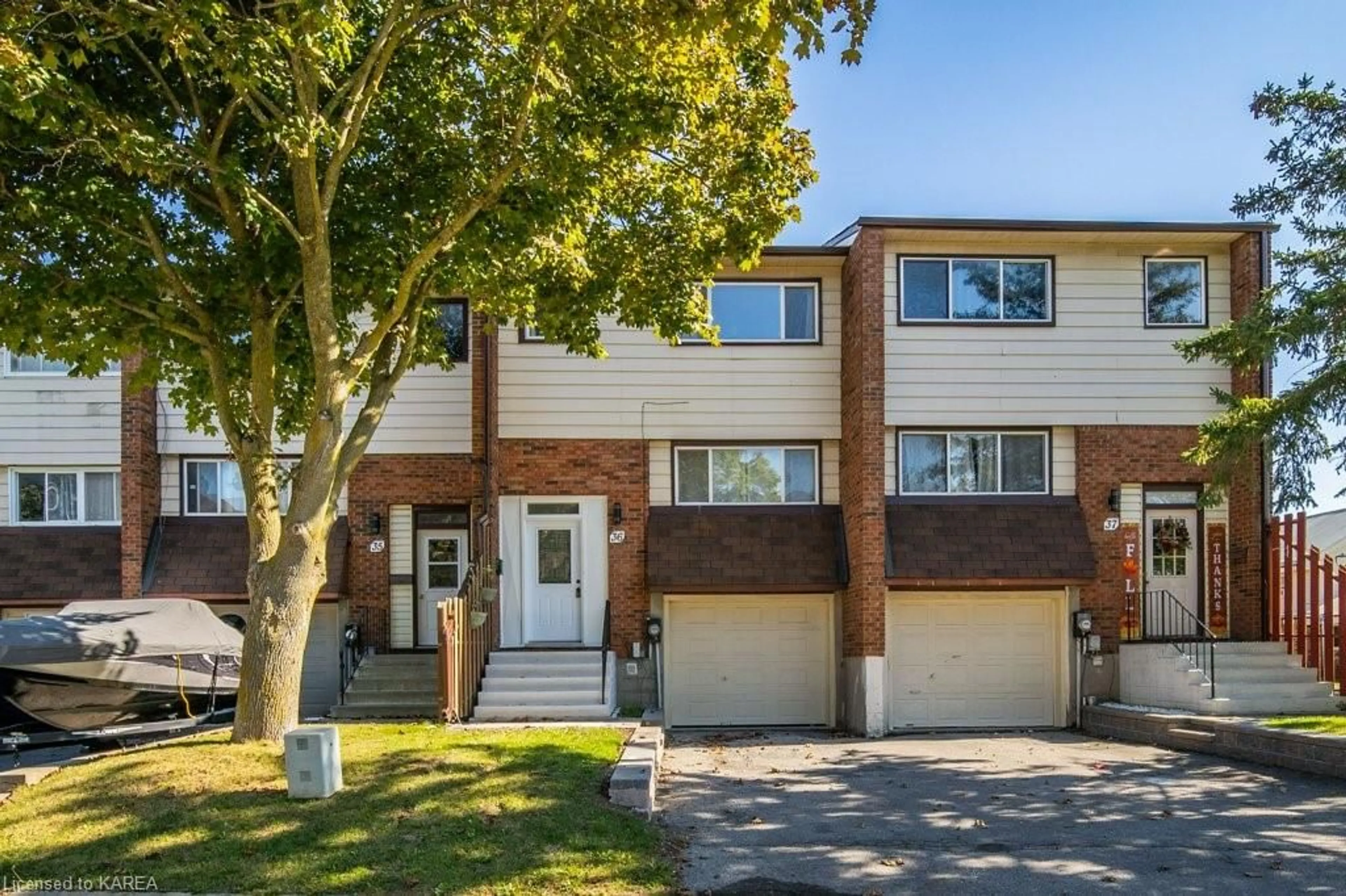 A pic from exterior of the house or condo, the street view for 36 Meadow Lane, Napanee Ontario K7R 3R8