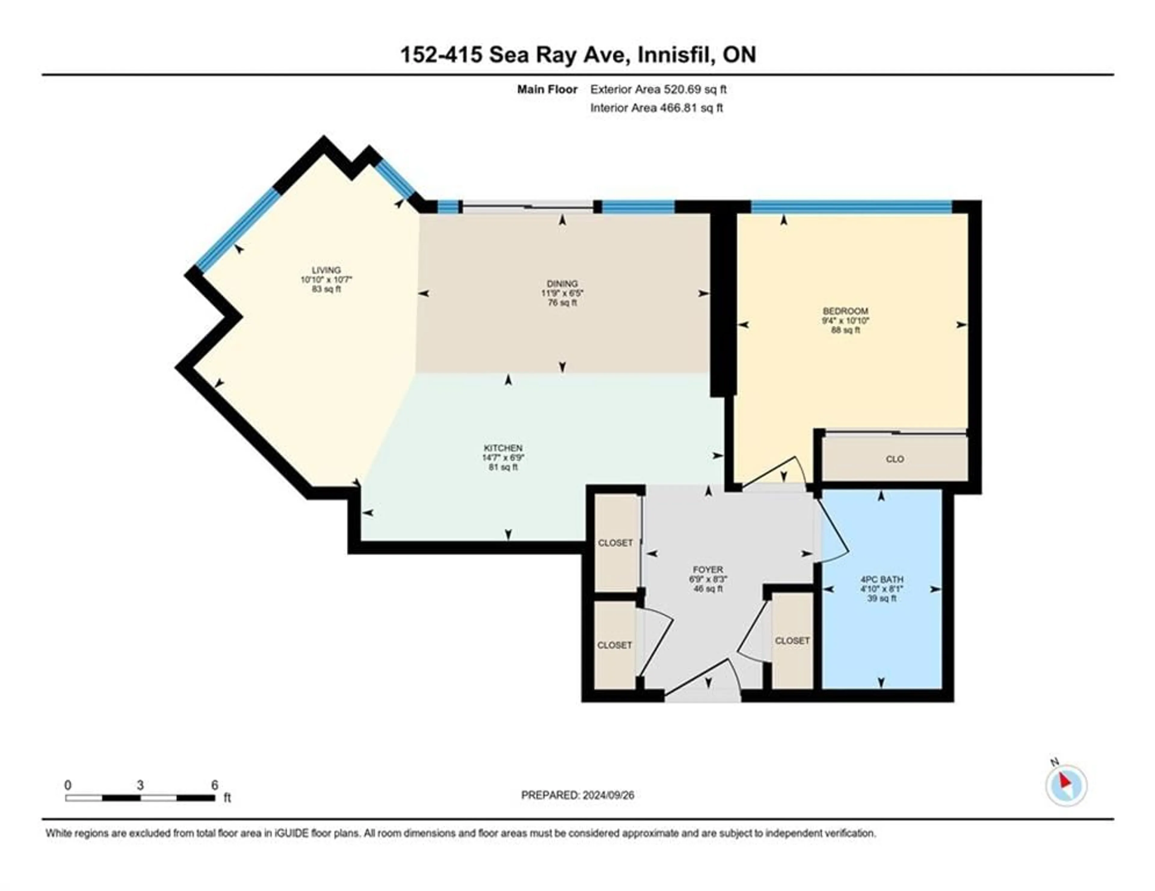 Floor plan for 415 Sea Ray Ave #50, Innisfil Ontario L9S 0R5