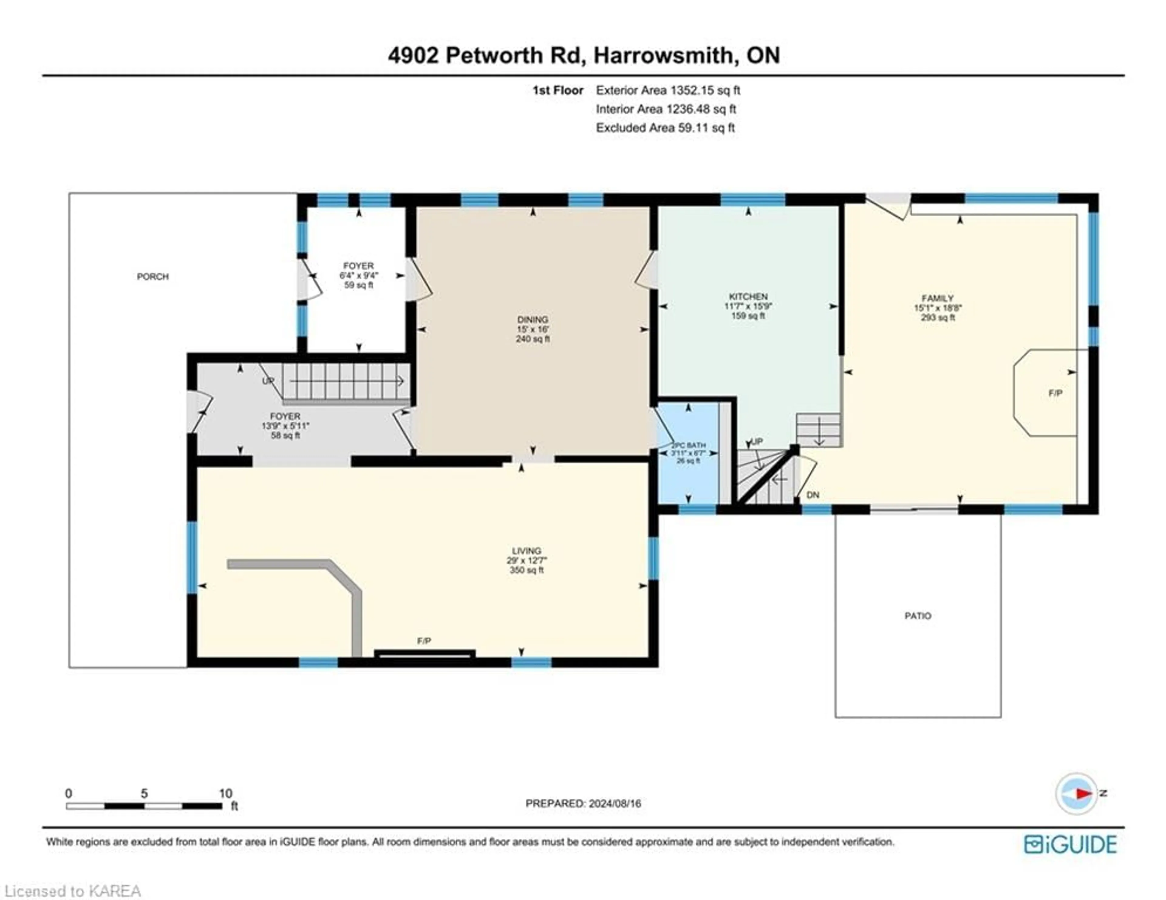 Floor plan for 4902 Petworth Rd, Harrowsmith Ontario K0H 1V0