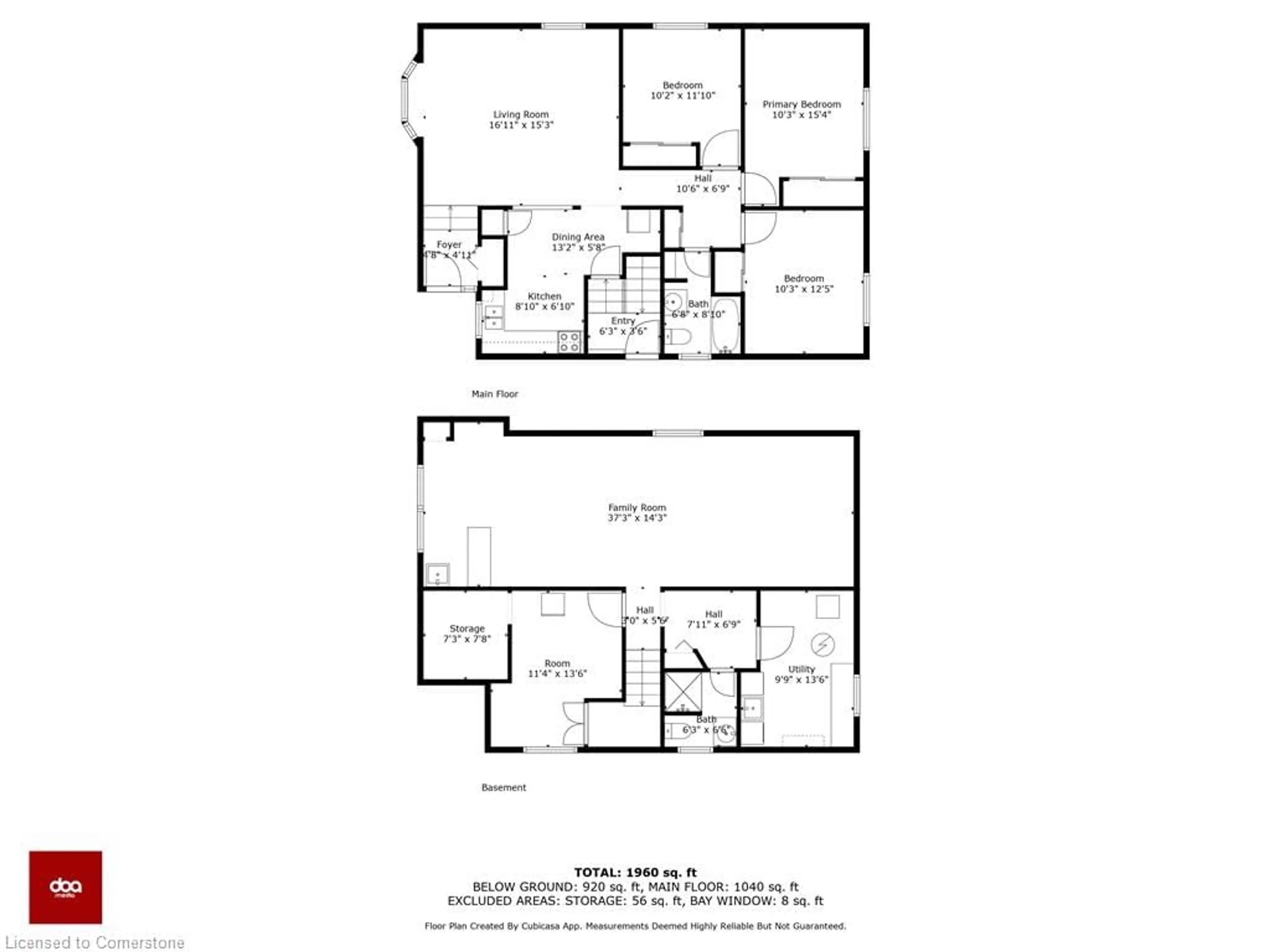 Floor plan for 9 Westdale Ave, Port Dover Ontario N0A 1N4