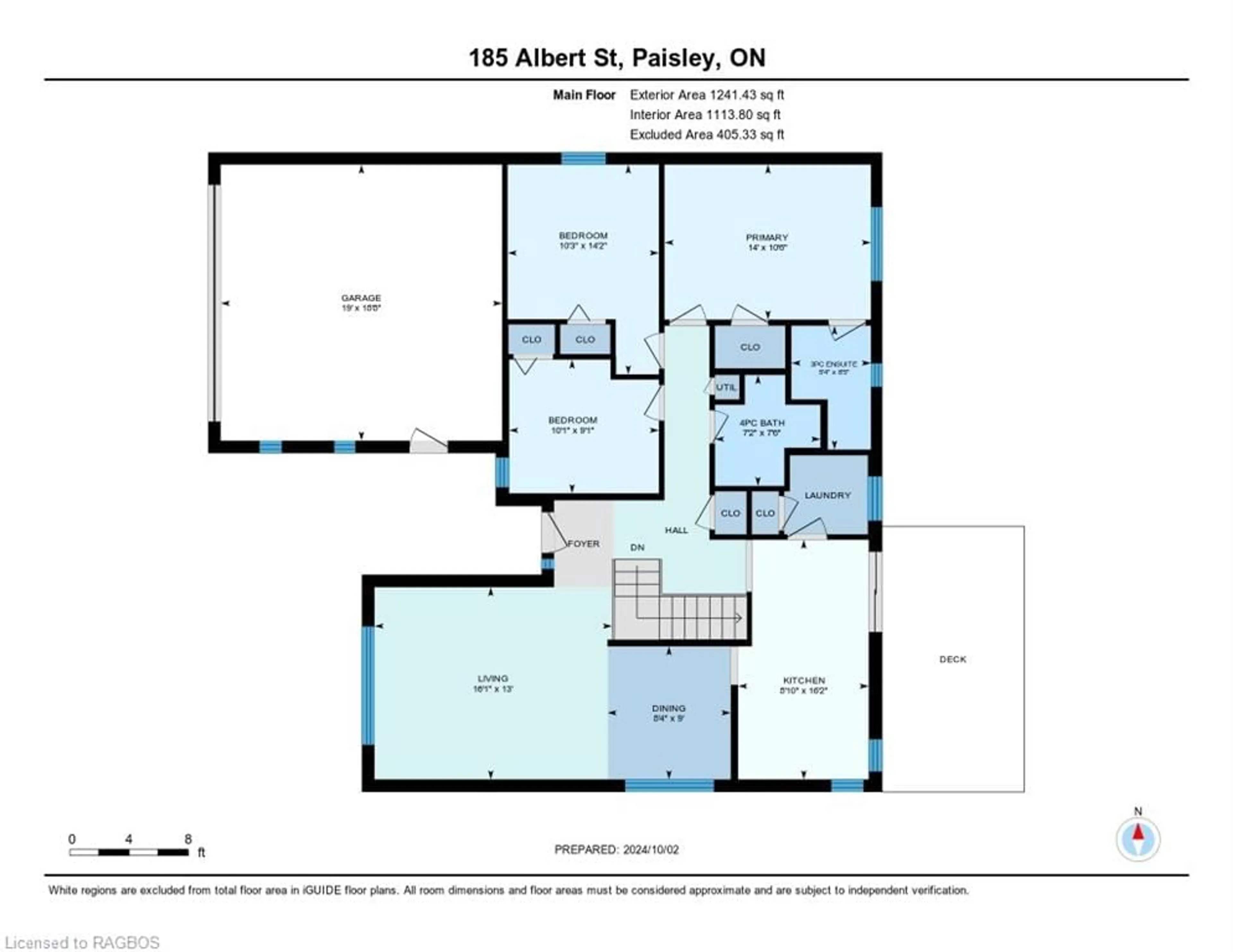 Floor plan for 185 Albert St, Paisley Ontario N0G 2N0