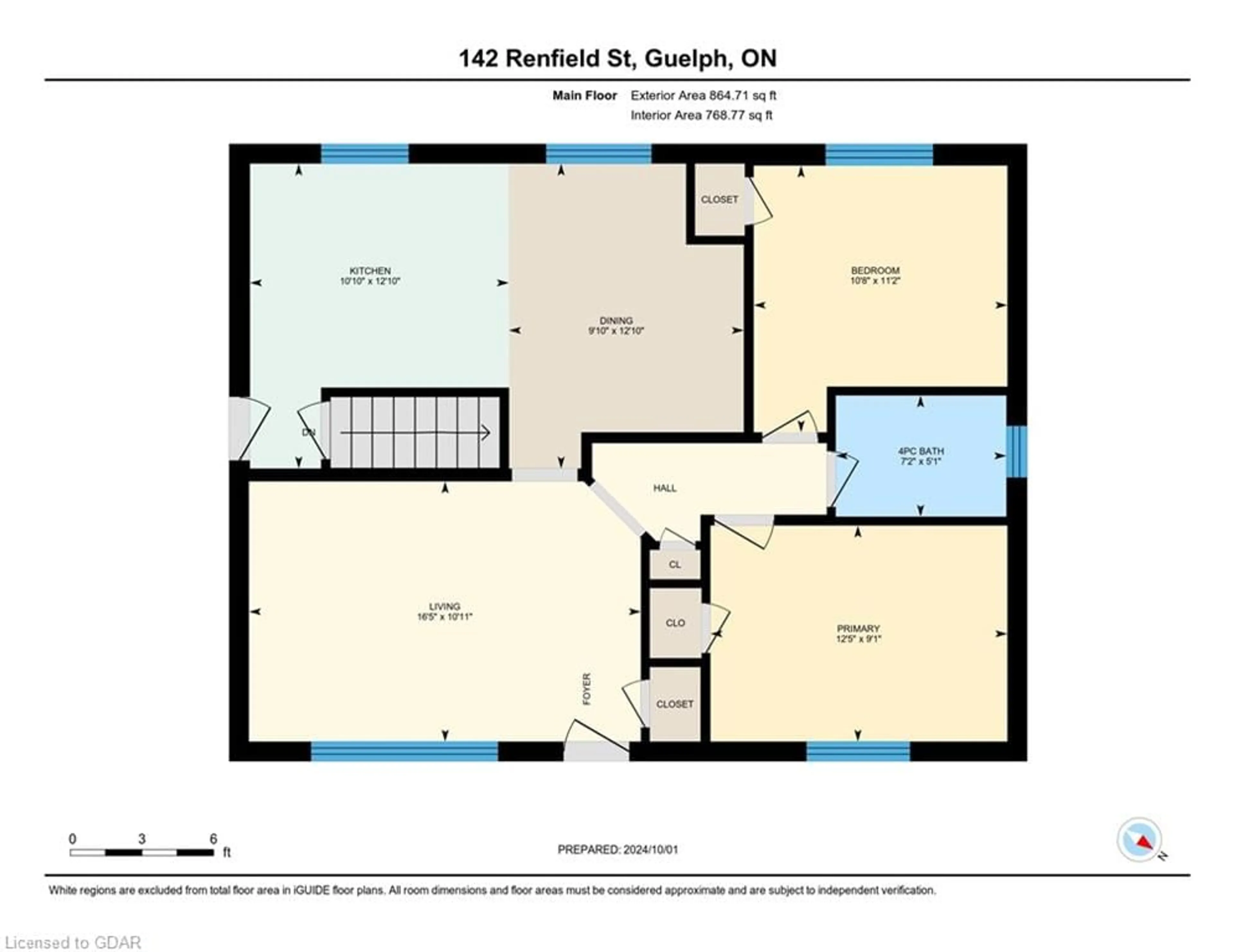 Floor plan for 142 Renfield St, Guelph Ontario N1E 4B2