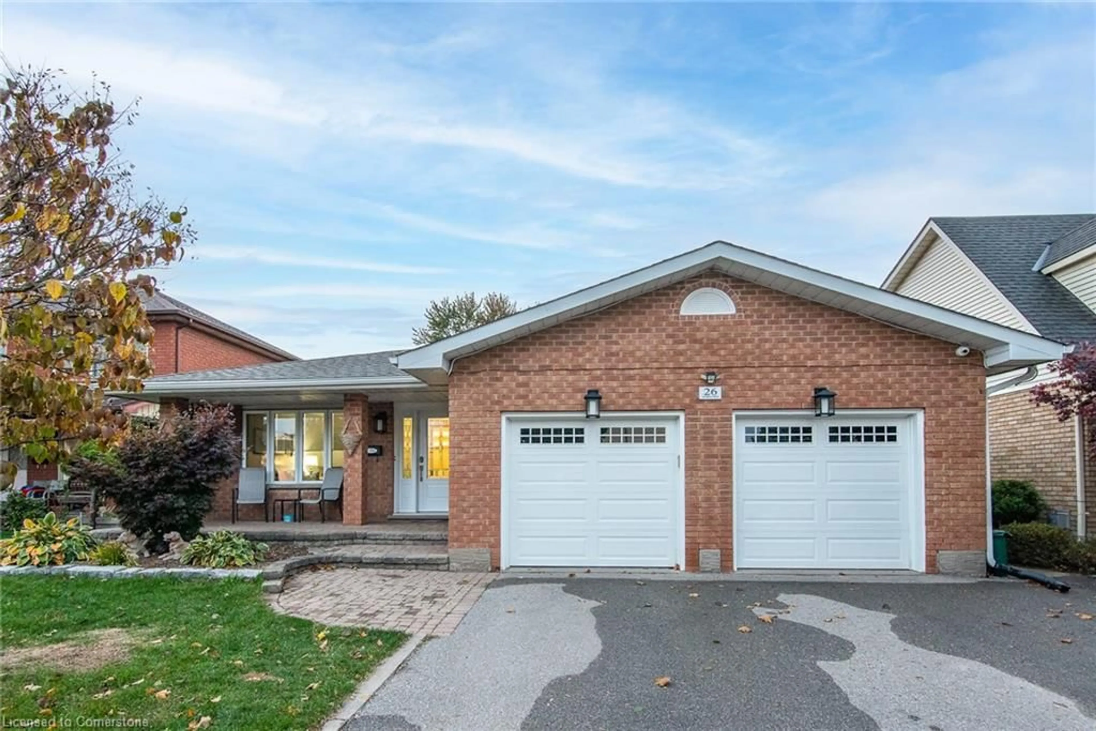 Home with brick exterior material for 26 Azores Cres, Cambridge Ontario N1R 7Z4