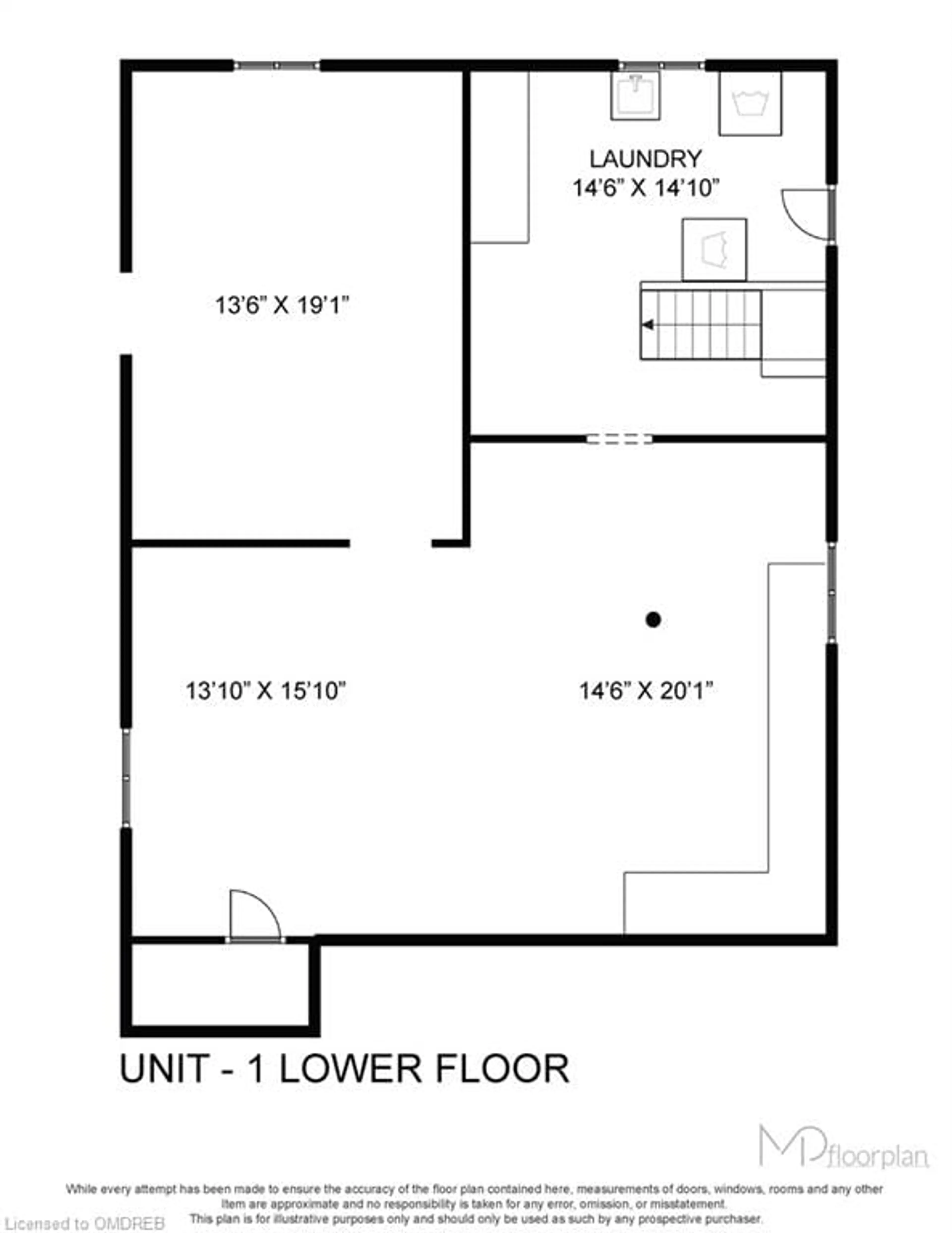 Floor plan for 2149 Caroline St, Burlington Ontario L7R 1L7