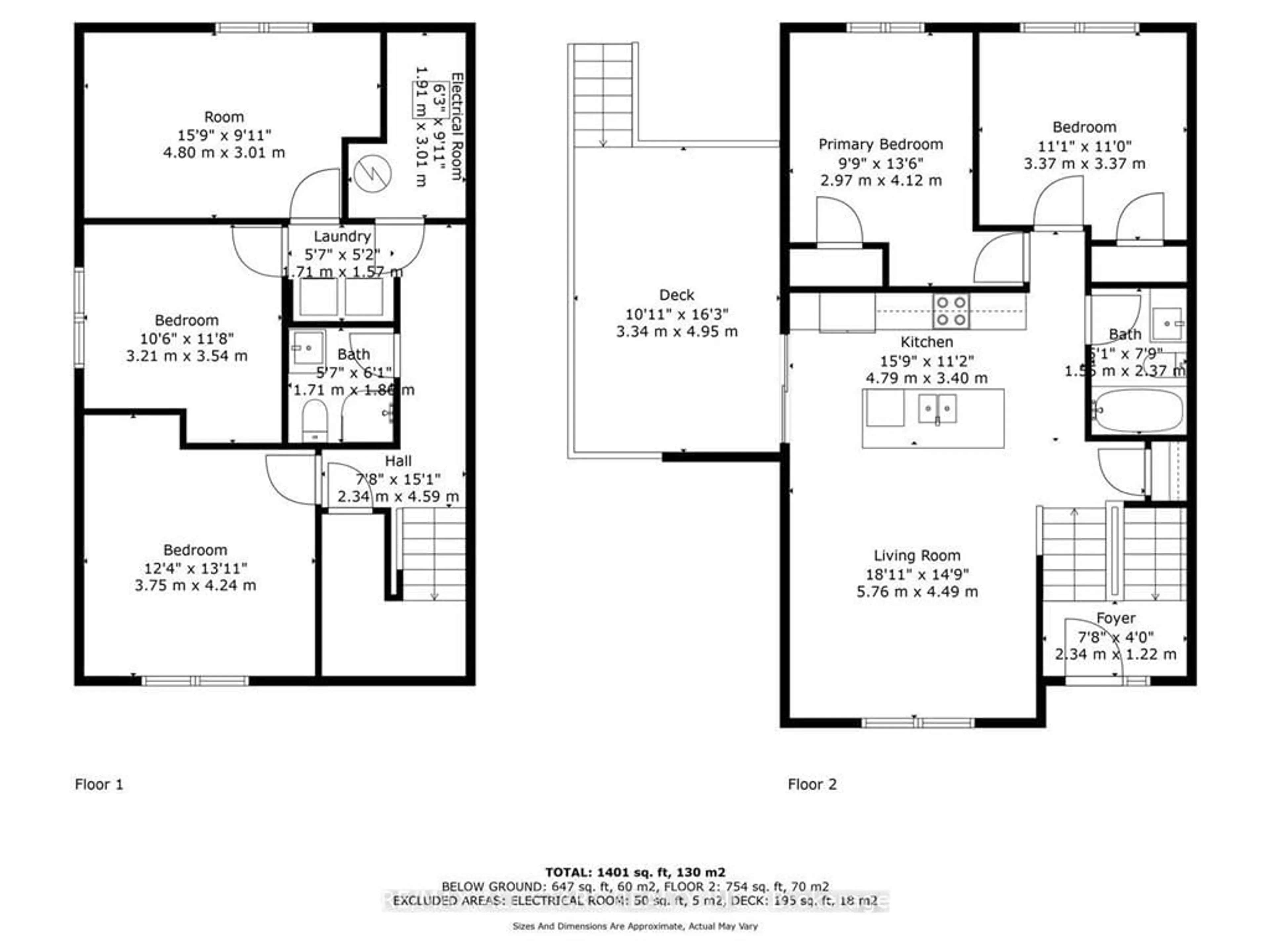 Floor plan for 11 Campion Crt, Keswick Ontario L4P 3N1