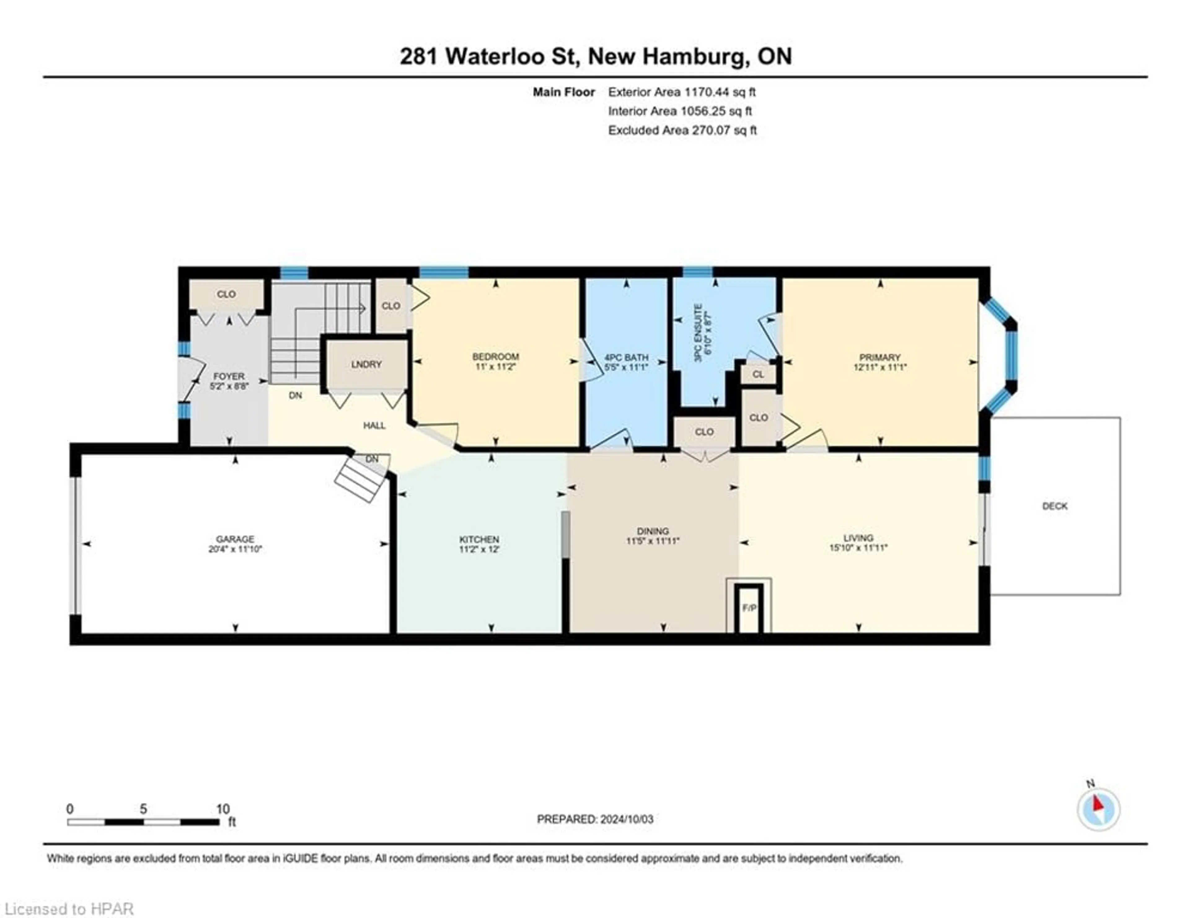 Floor plan for 281 Waterloo St, New Hamburg Ontario N3A 1S5