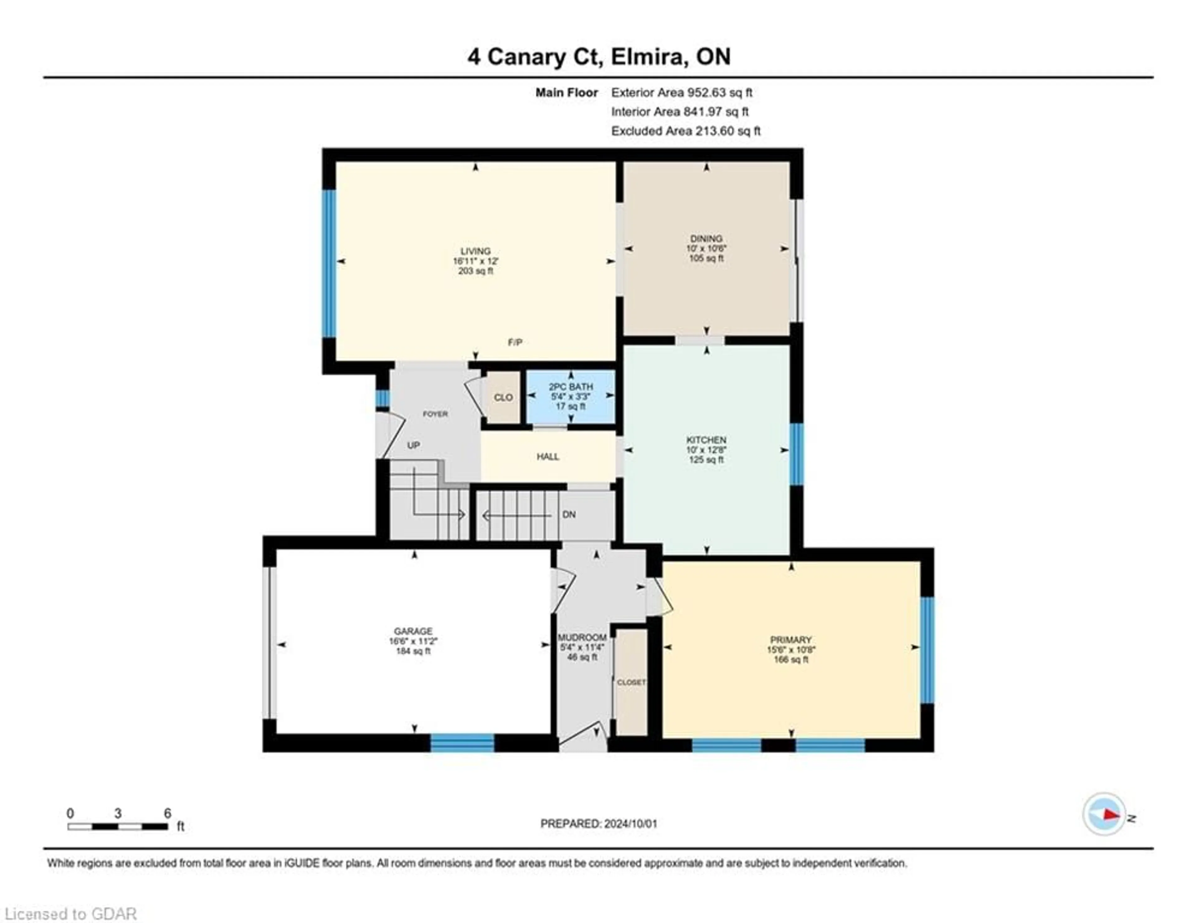 Floor plan for 4 Canary Crt, Elmira Ontario N3B 1E7