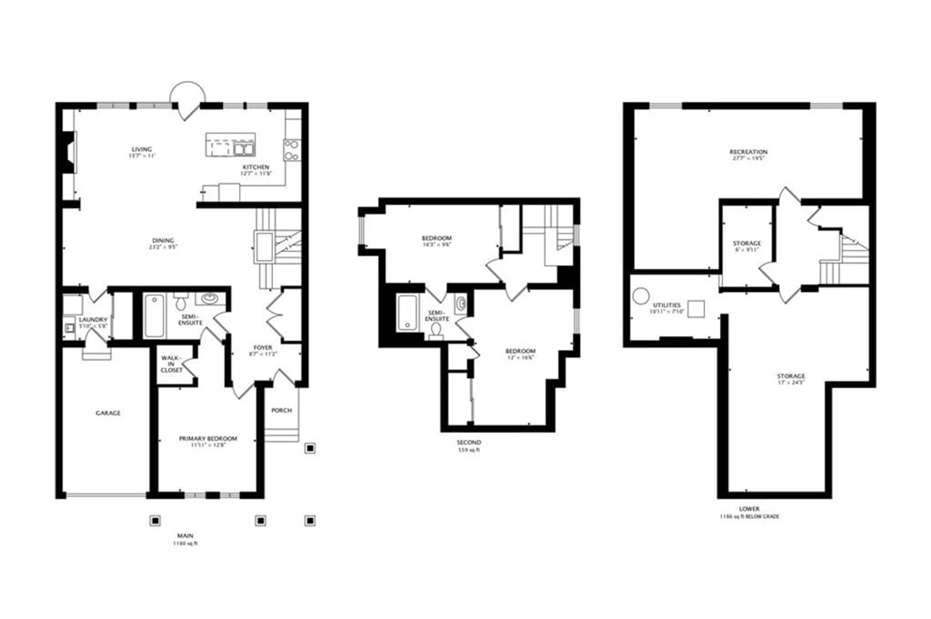 Floor plan for 5 Invermara Crt #22, Orillia Ontario L3V 8B4