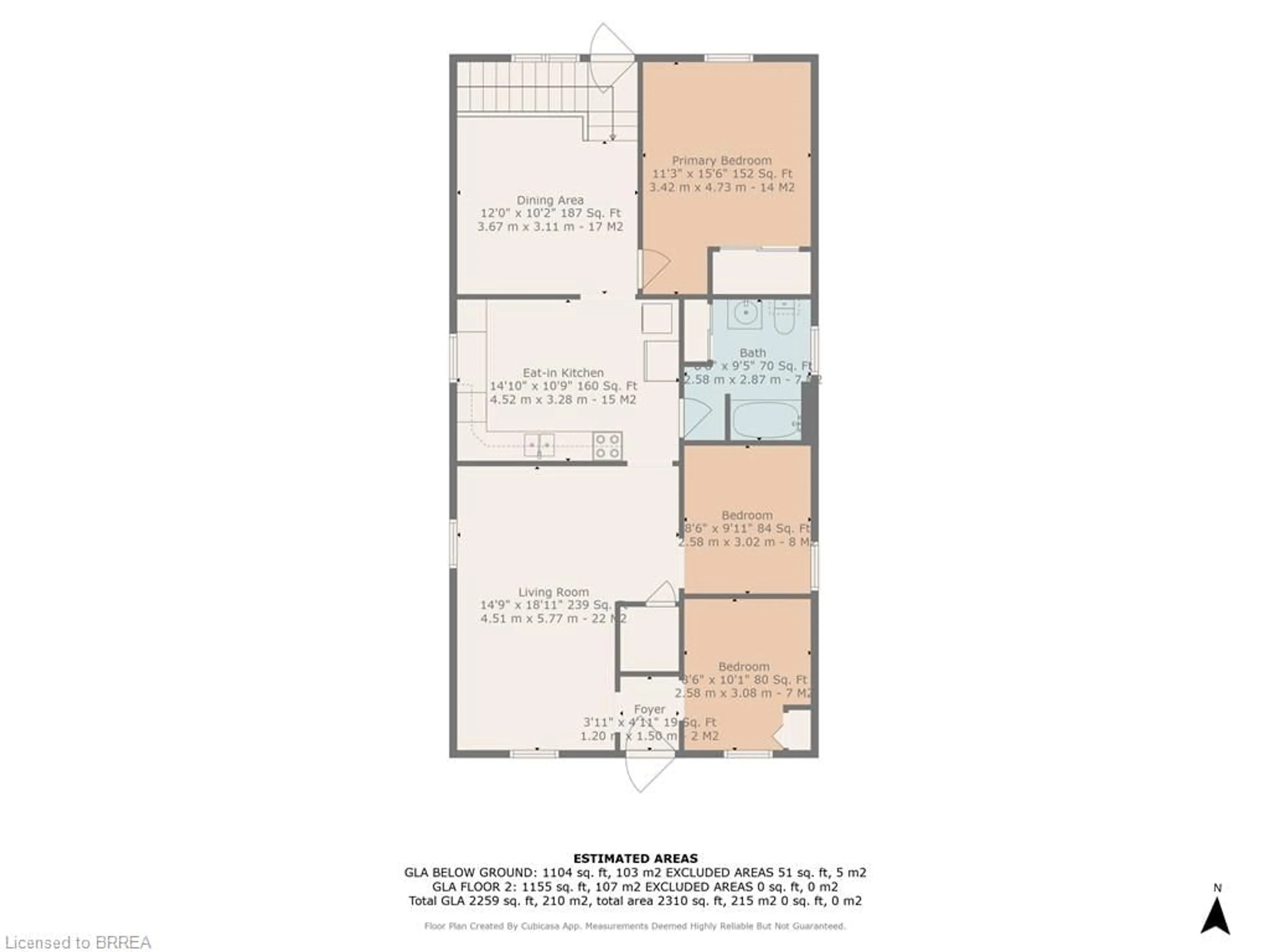 Floor plan for 87 Mintern Ave, Brantford Ontario N3S 1L2