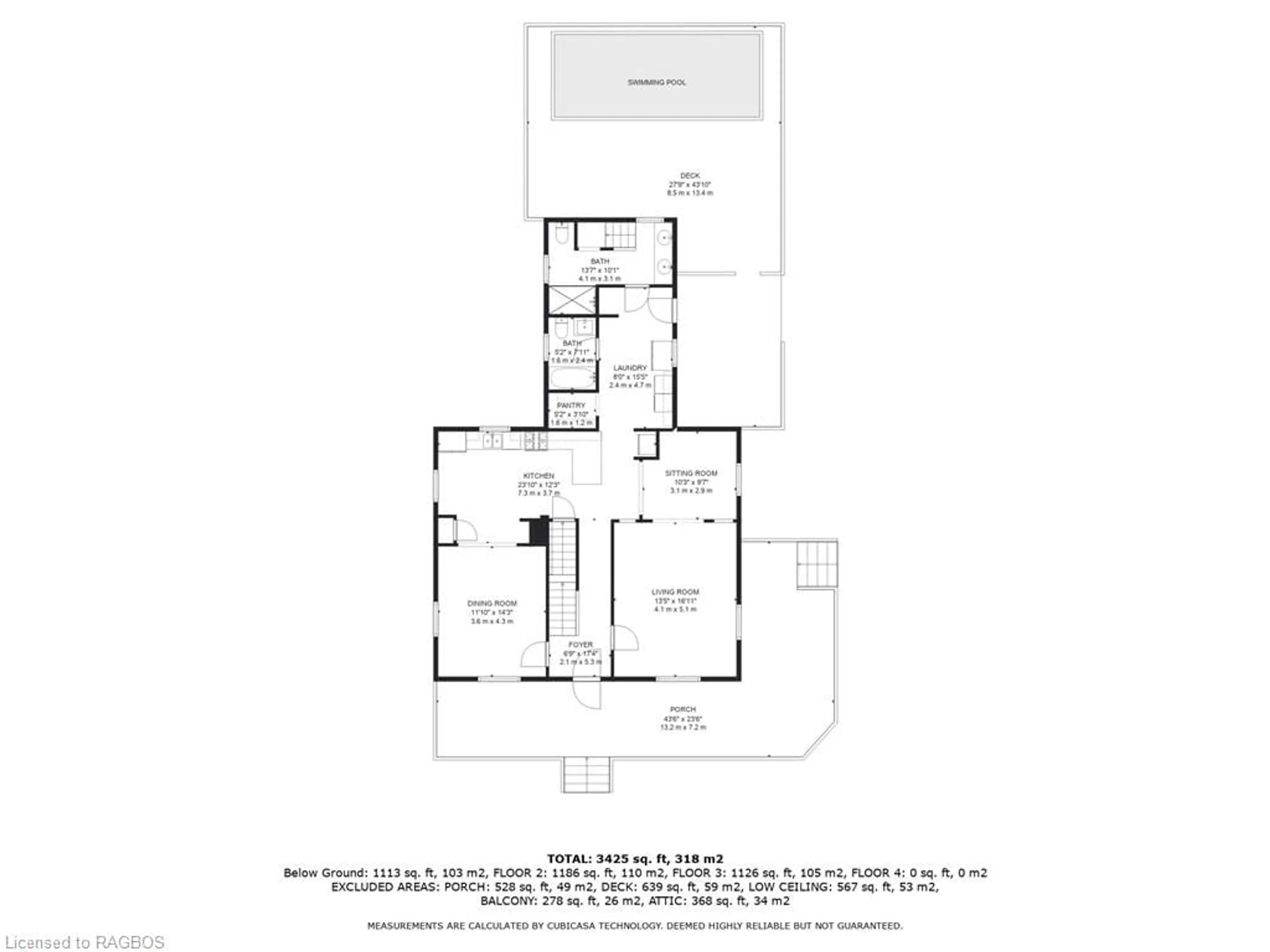 Floor plan for 3 Clarke St, Clifford Ontario N0G 1M0