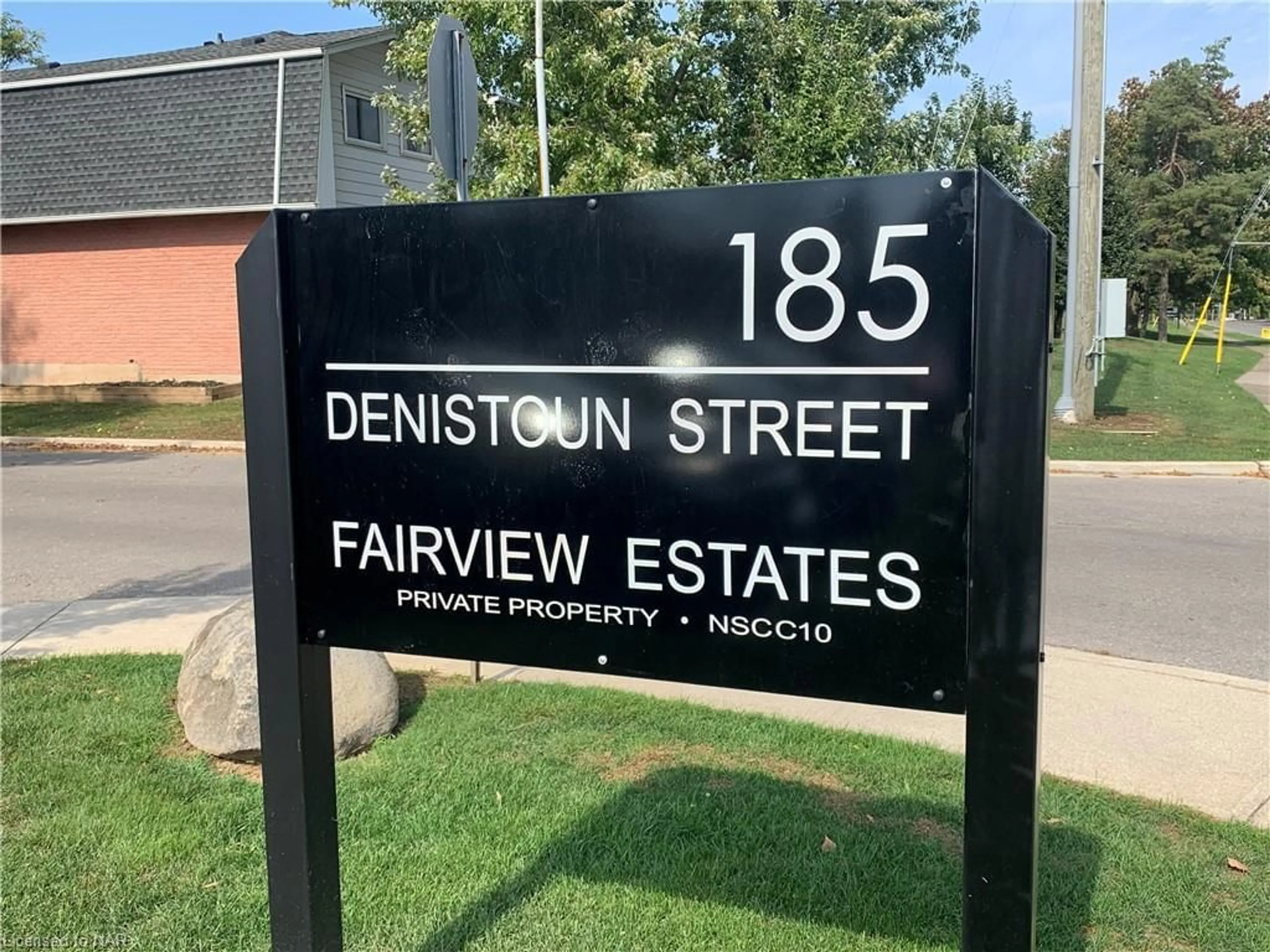 A pic from exterior of the house or condo, the street view for 185 Denistoun St #125, Welland Ontario L3C 6J6