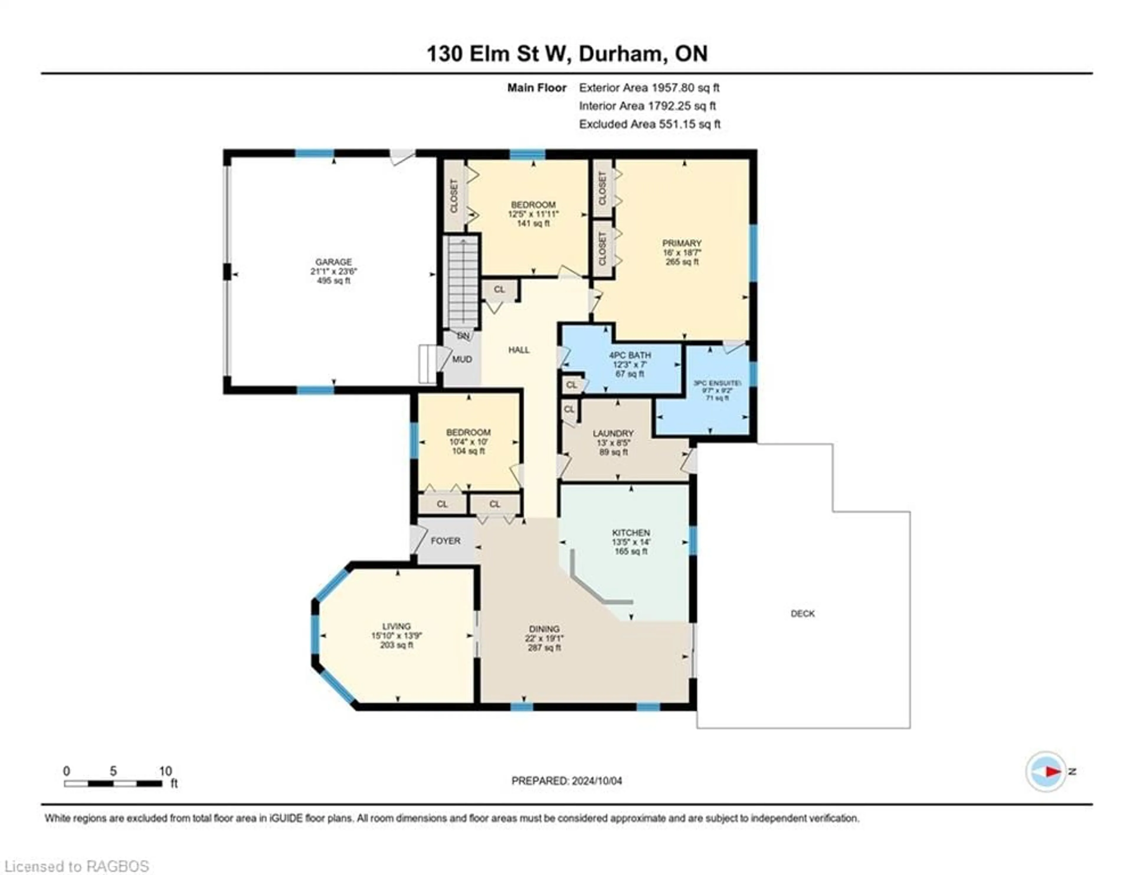 Floor plan for 130 Elm St, Durham Ontario N0G 1R0