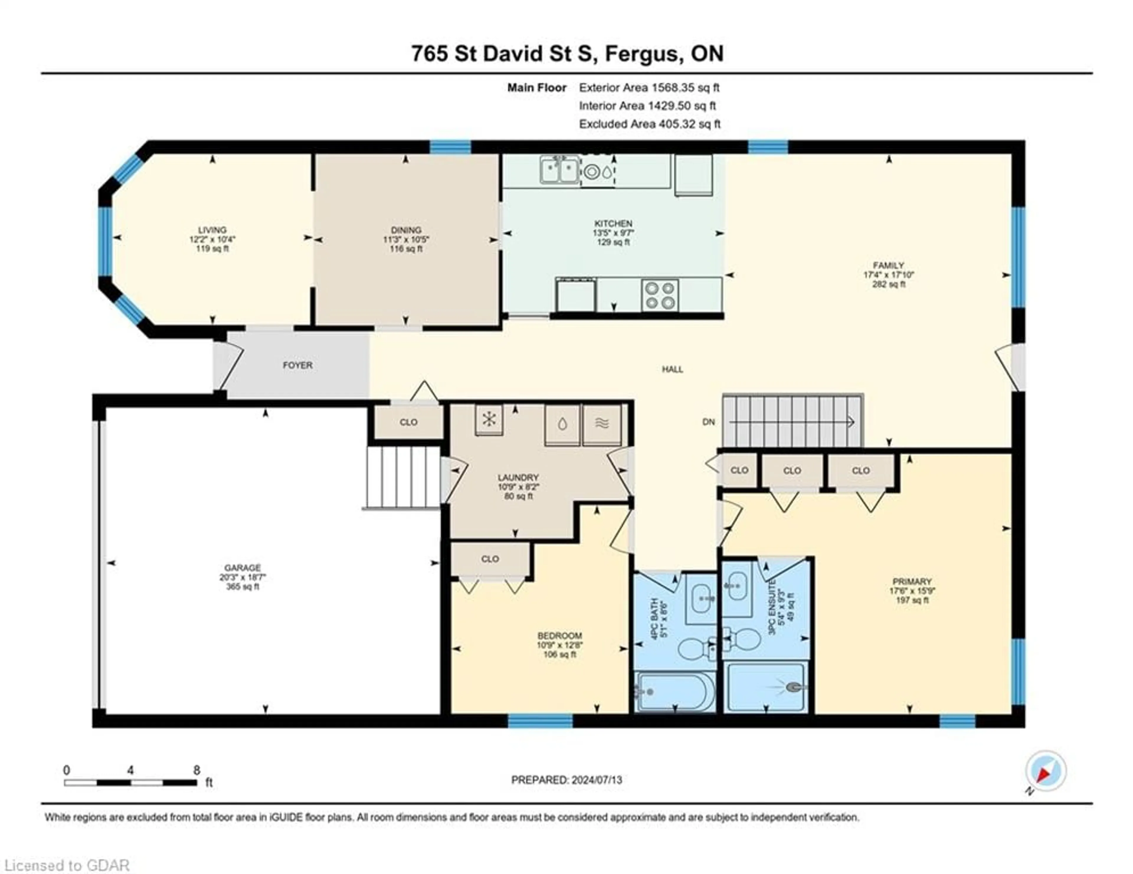 Floor plan for 765 St. David Street South, Fergus Ontario N1M 3V1