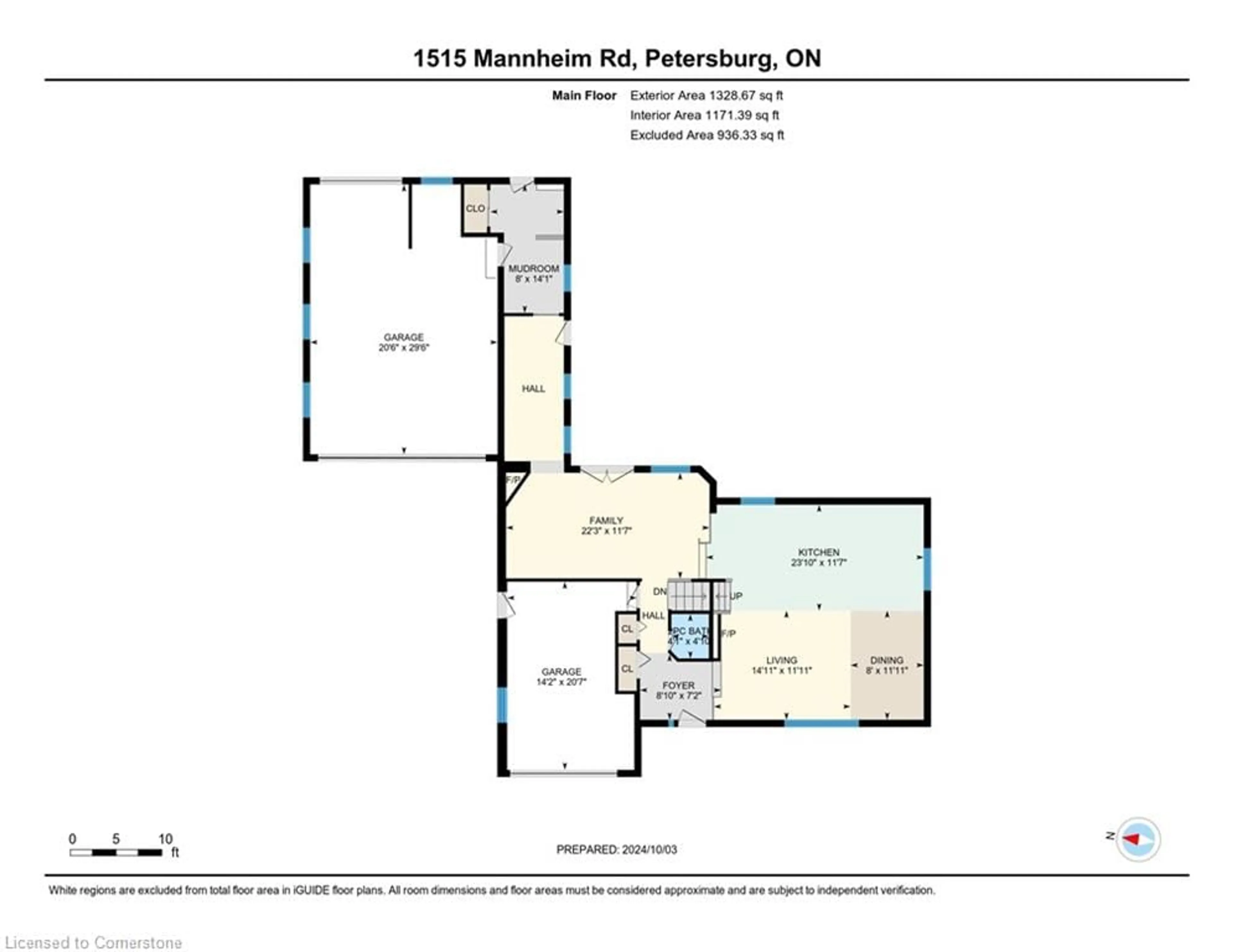 Floor plan for 1515 Mannheim Rd, Mannheim Ontario N0B 2H0