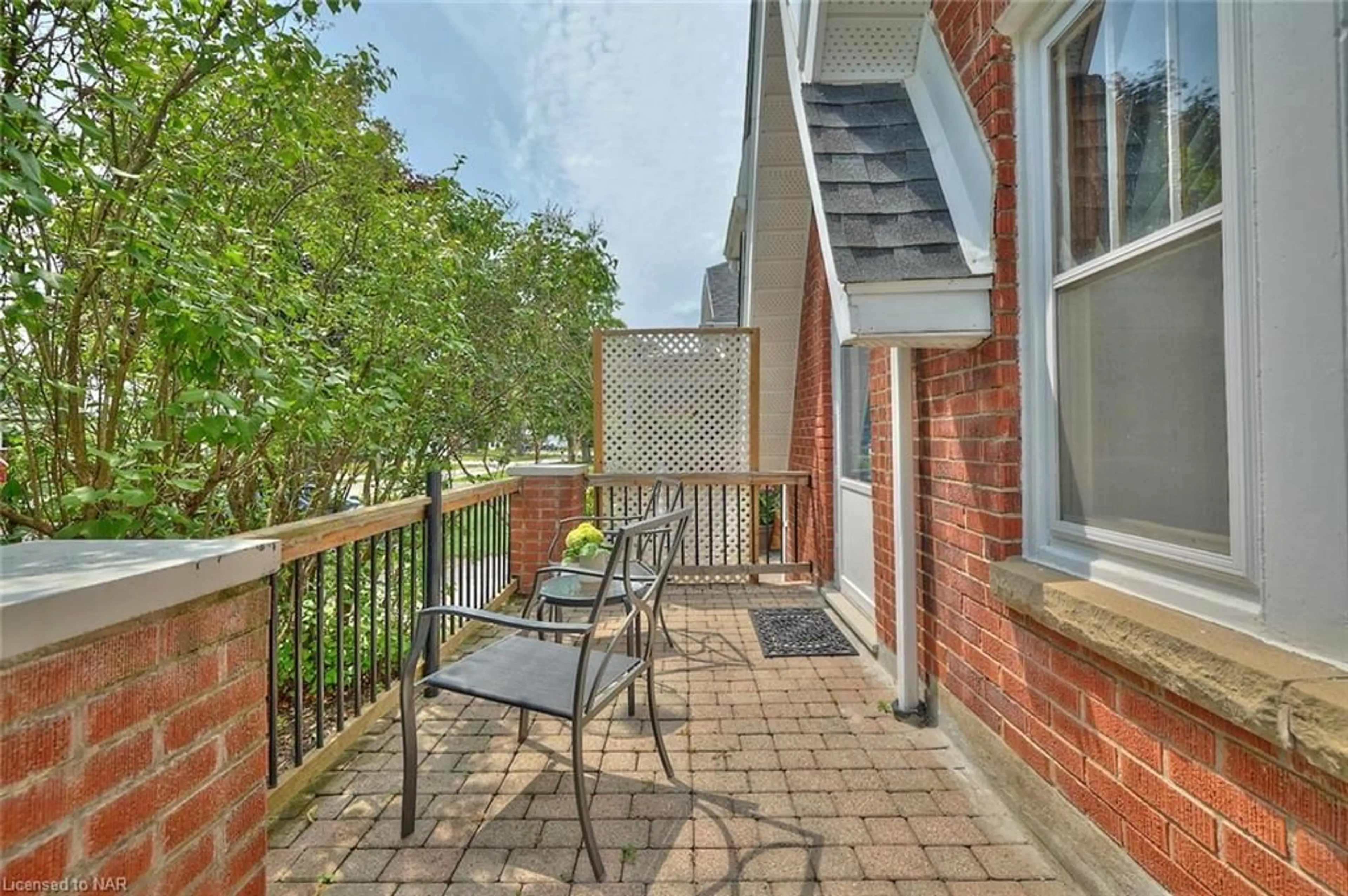 Patio, the fenced backyard for 50 Riceland Ave, Fort Erie Ontario L2A 1R3