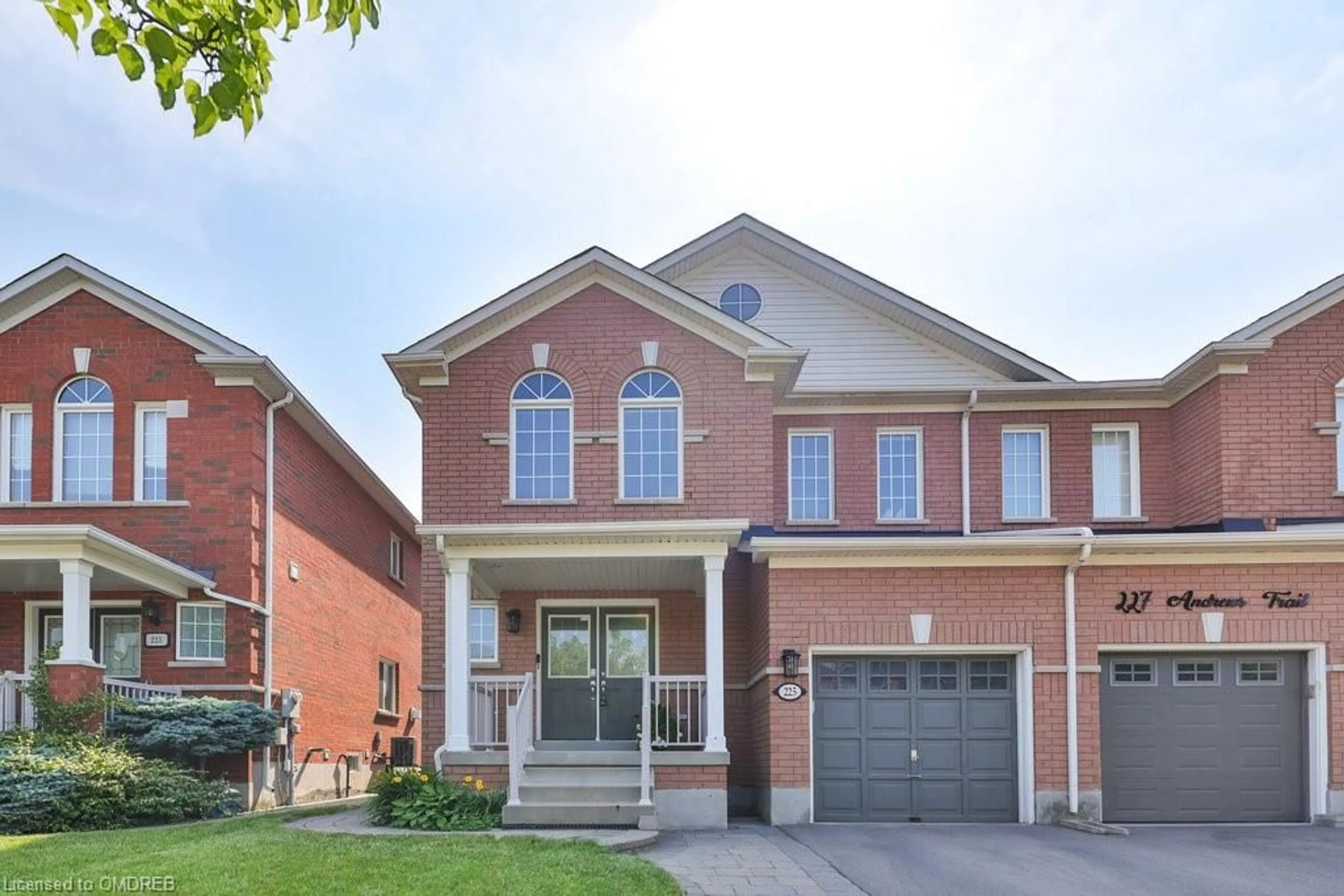 Home with brick exterior material for 225 Andrews Trail, Milton Ontario L9T 6S7