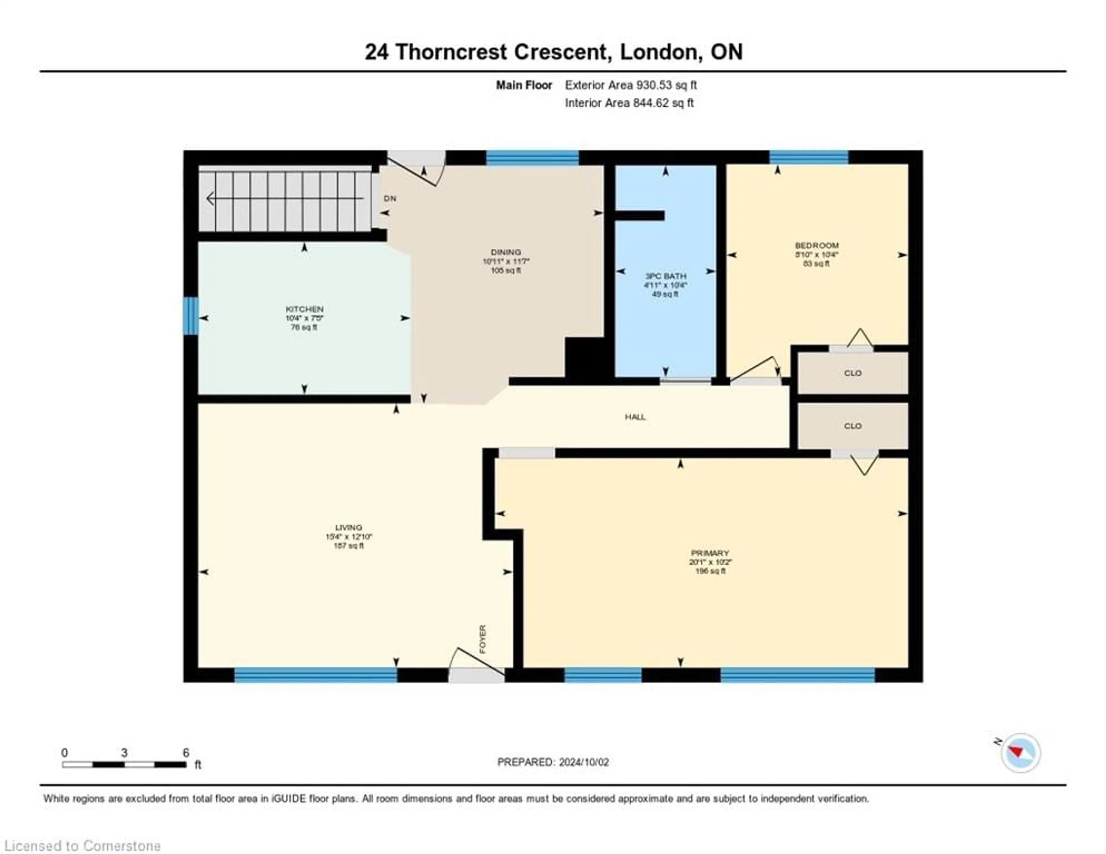 Floor plan for 24 Thorncrest Cres, London Ontario N6J 1K3