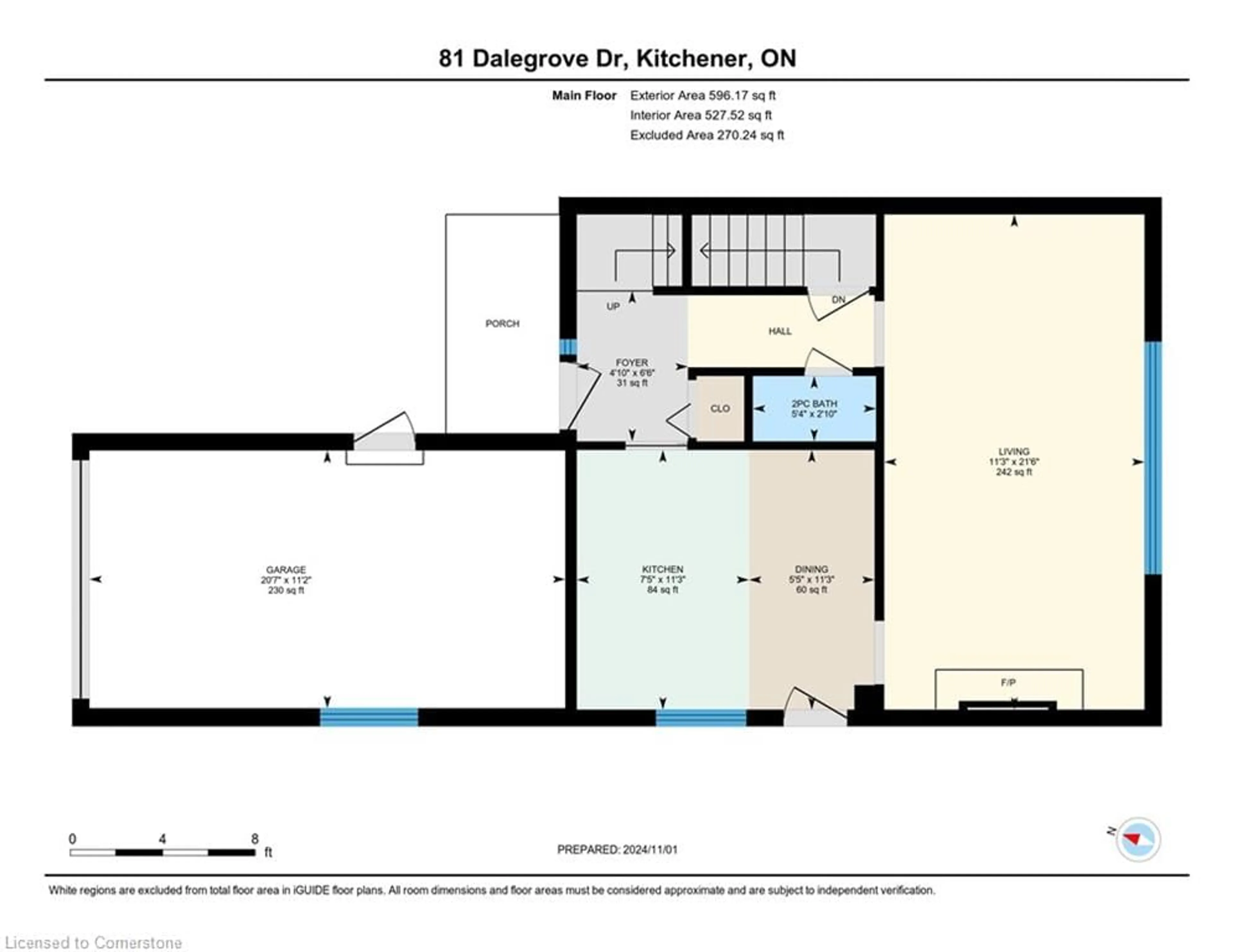 Floor plan for 81 Dalegrove Dr, Kitchener Ontario N2M 2G6