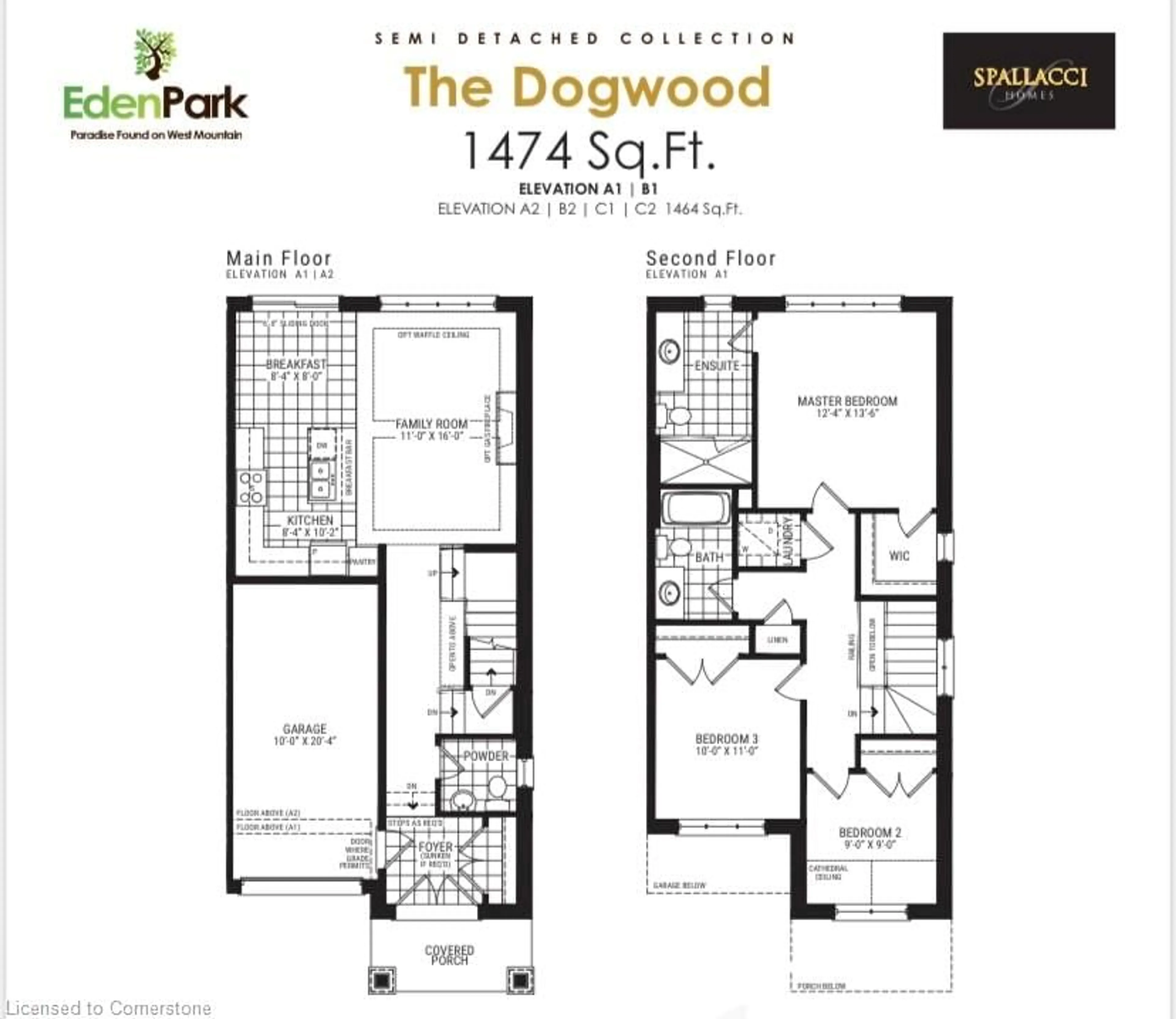 Floor plan for 7 Cherry Blossom Hts, Hamilton Ontario L9B 0E9