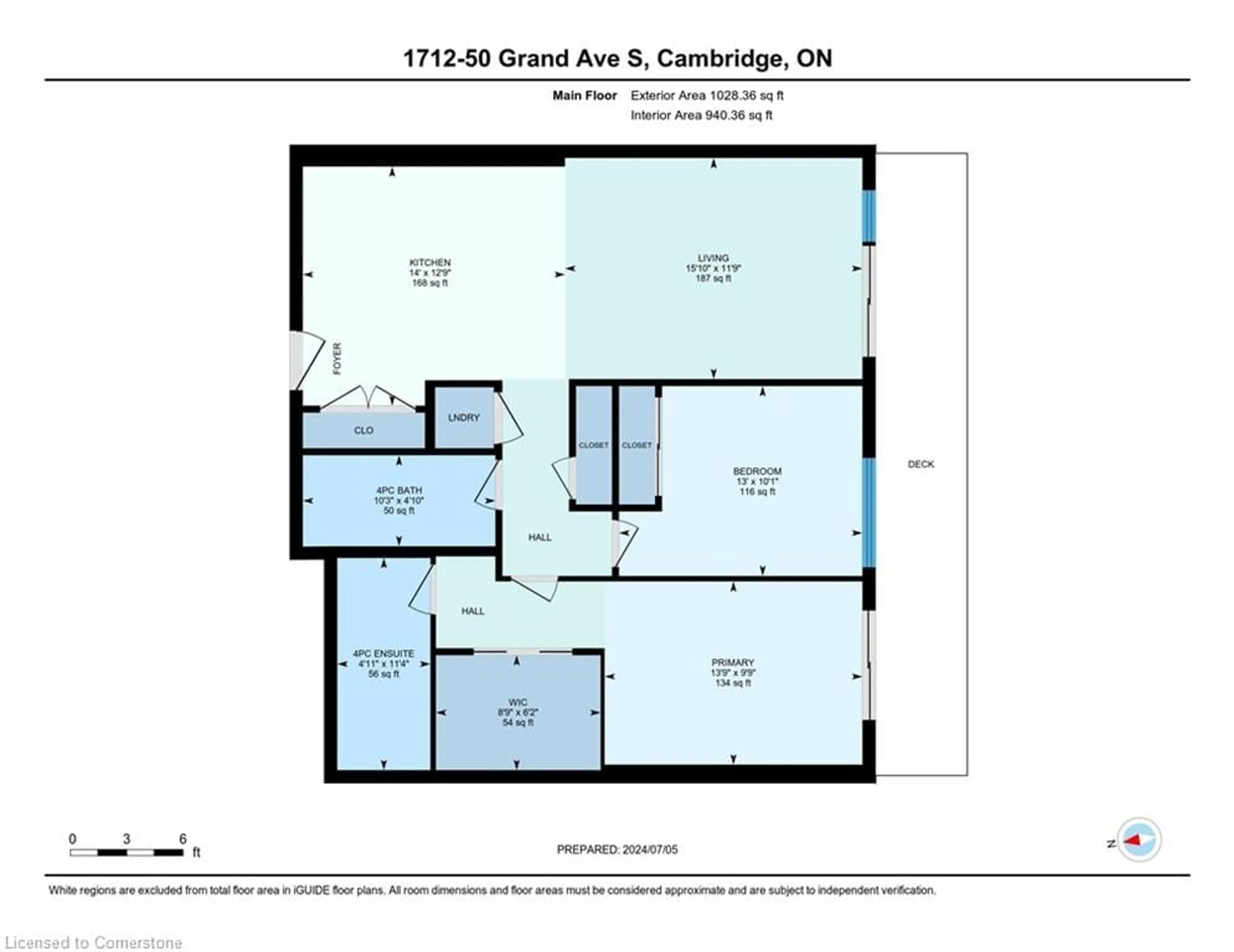 Floor plan for 50 Grand Ave #1712, Cambridge Ontario N1S 0C2