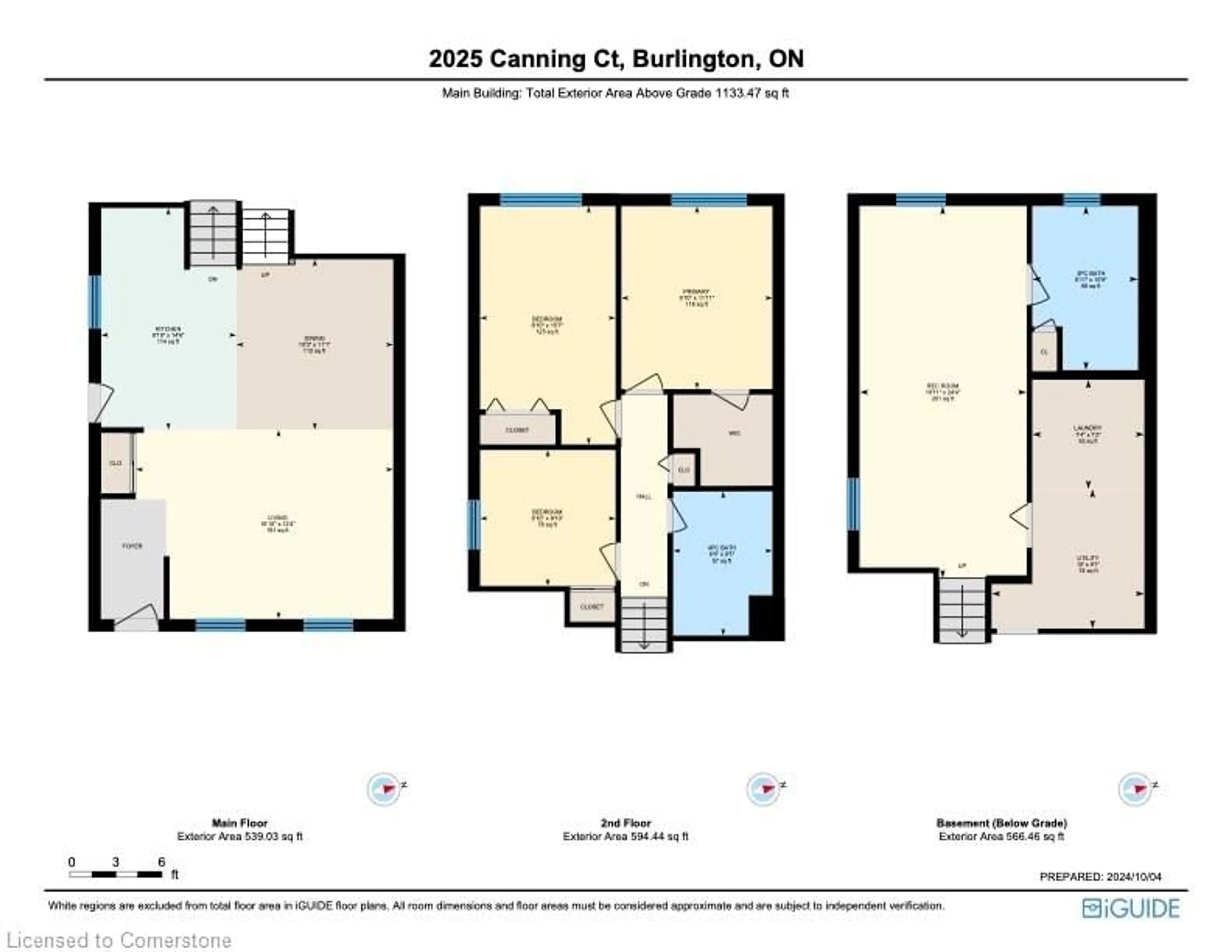 Floor plan for 2025 Canning Crt, Burlington Ontario L7P 3S5