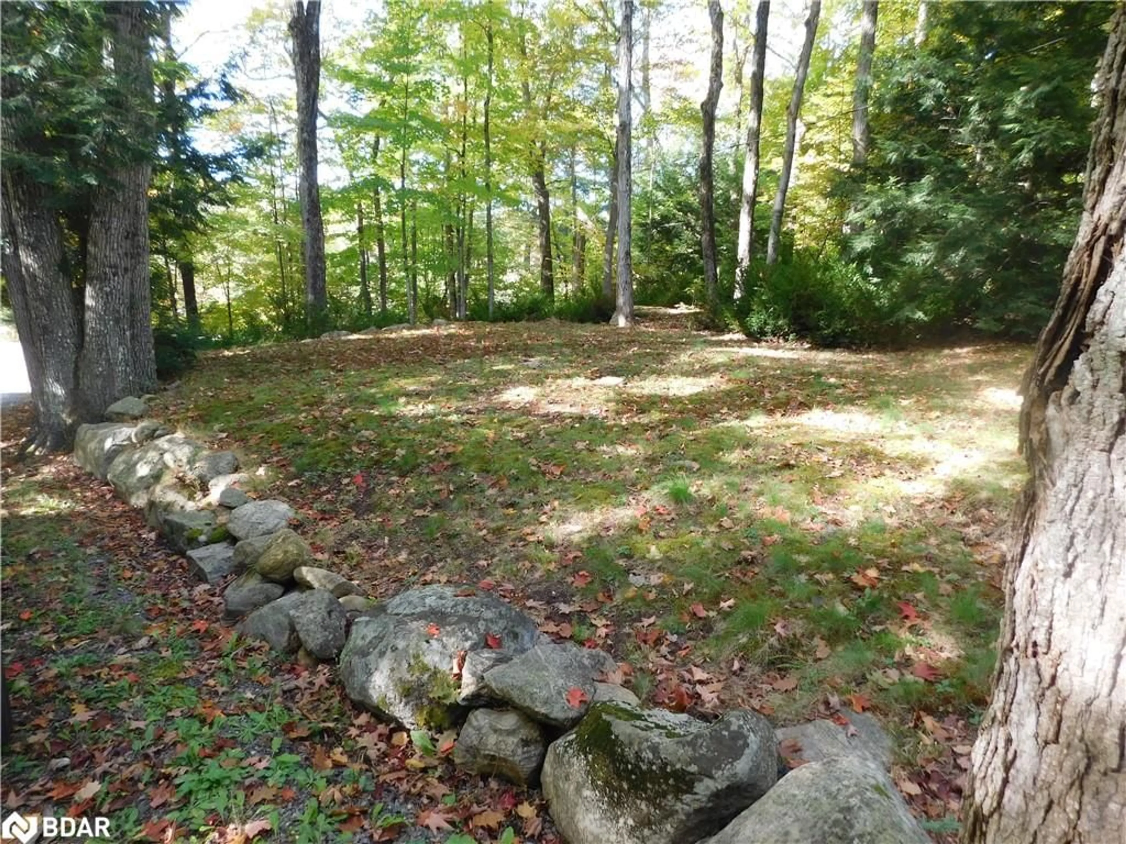 Patio, the fenced backyard for 1141 Torrance Road Rd, Torrance Ontario P0C 1M0