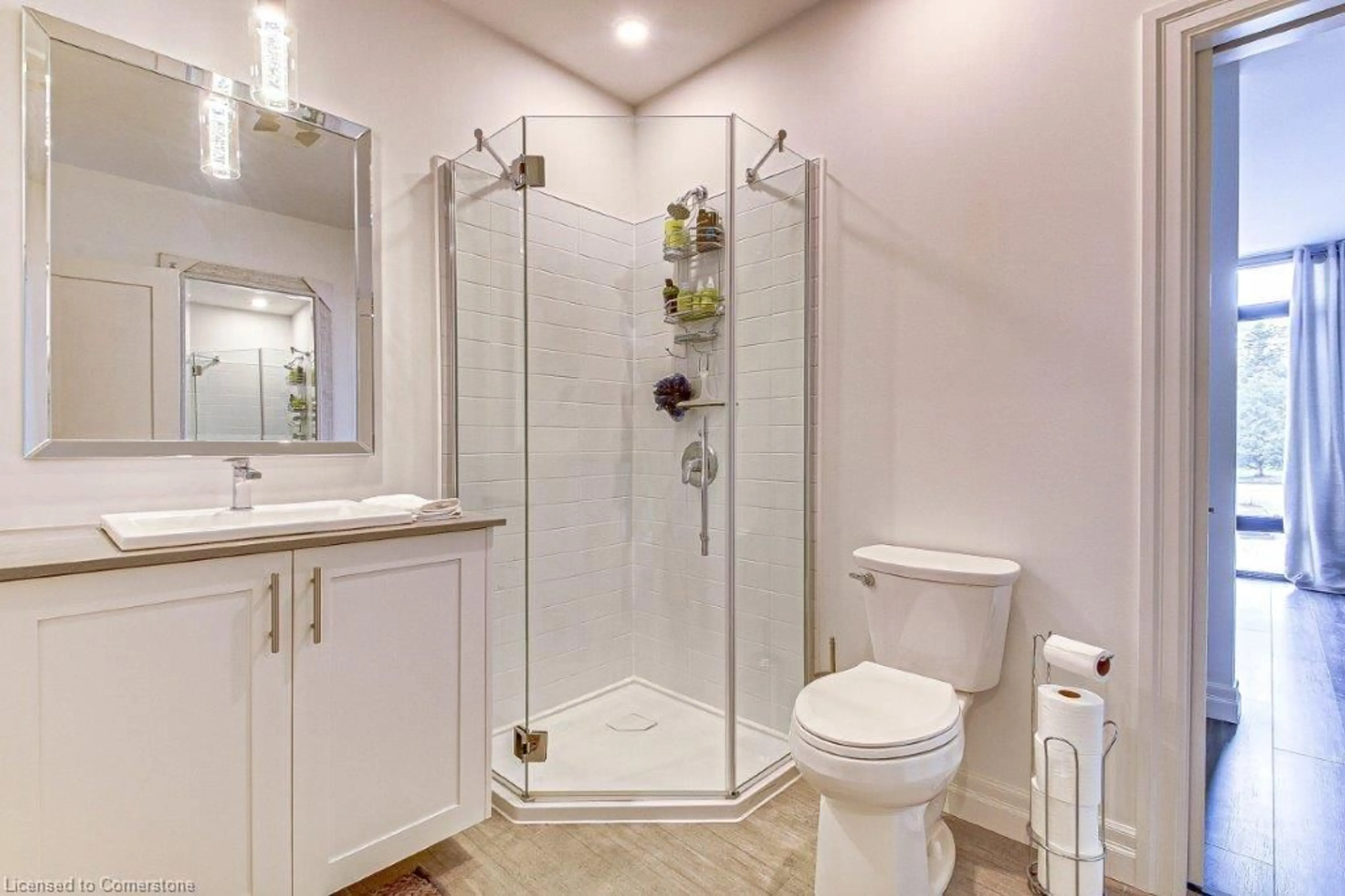 Bathroom, ceramic floors for 38 Harbour Street St #214, Port Dover Ontario N0A 1N0