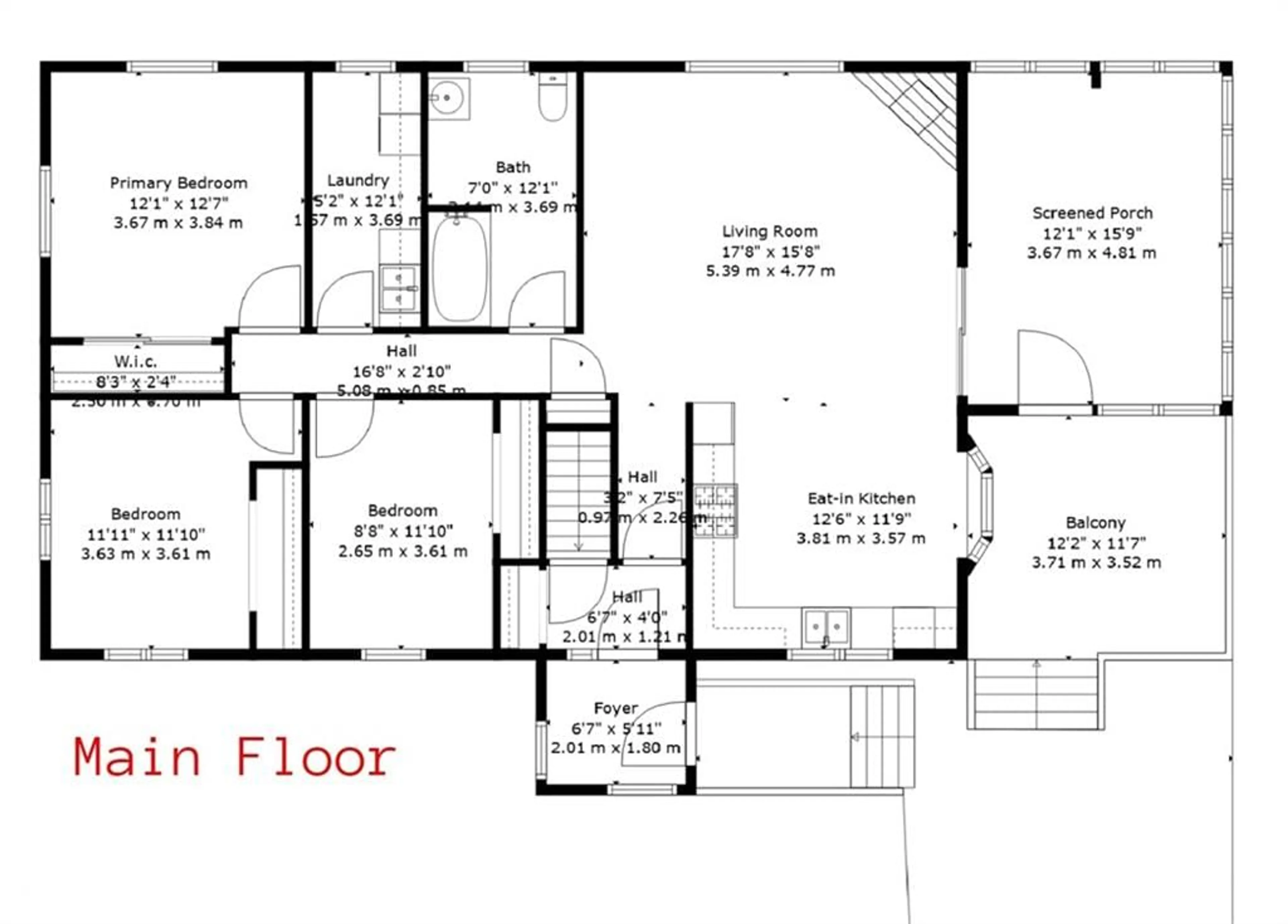 Floor plan for 410 Etwell Rd, Huntsville Ontario P1H 2J2