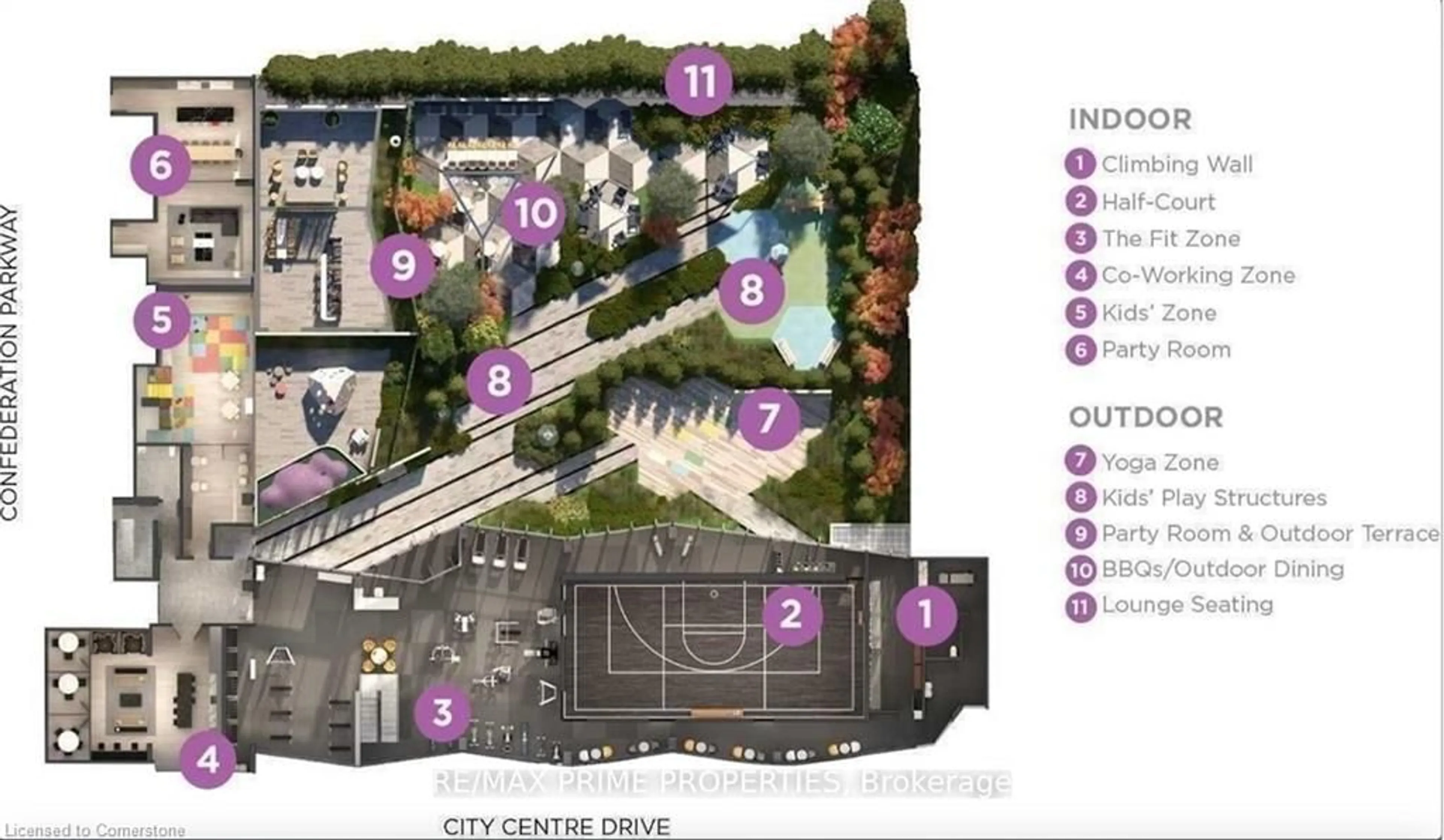 Floor plan for 4065 Confederation Pky #607, Mississauga Ontario L5B 0L4