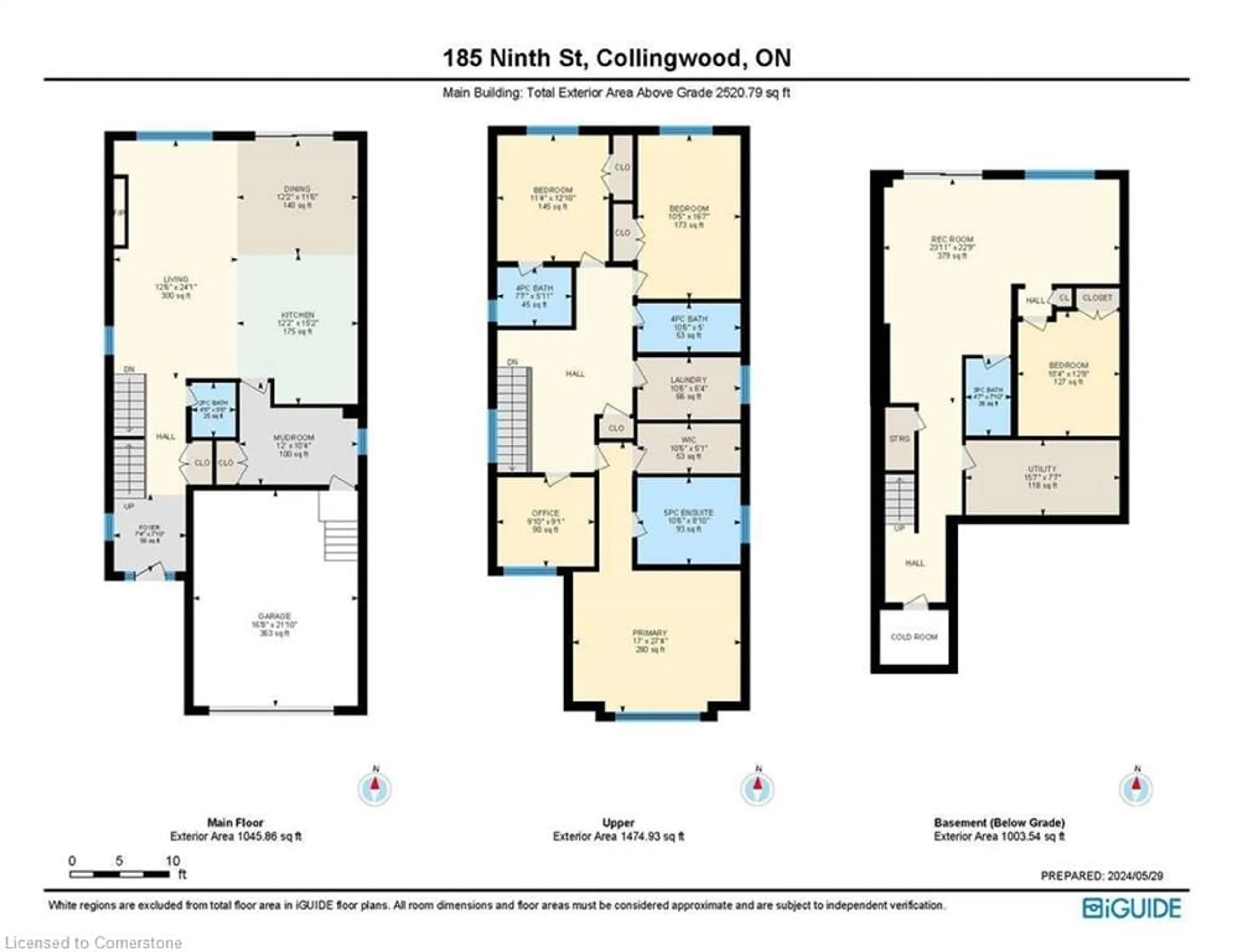 Floor plan for 185 Ninth St, Collingwood Ontario L9Y 2G4