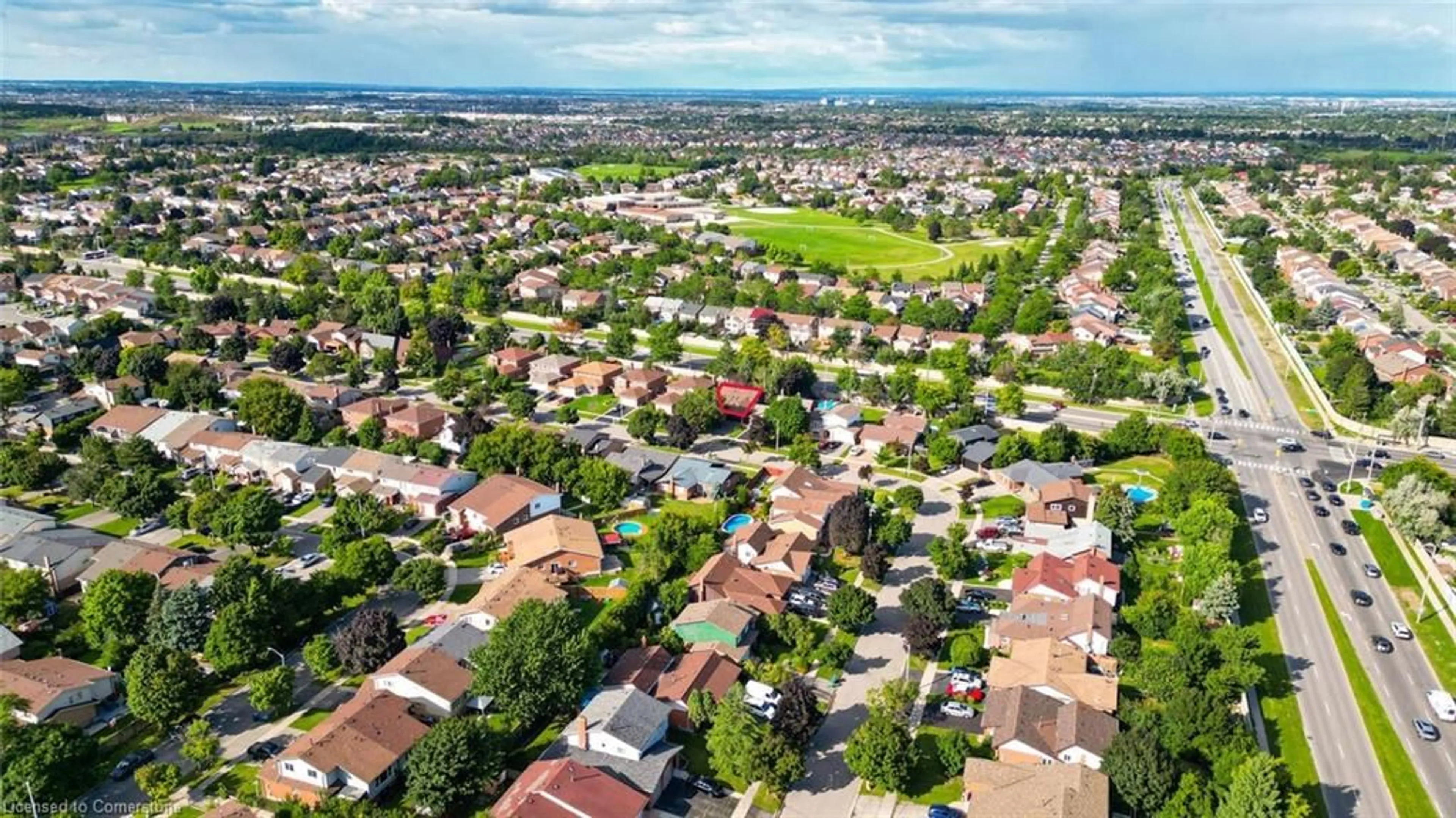 Frontside or backside of a home, the view of city buildings for 58 Blackthorn Lane, Peel Ontario L6V 3K8