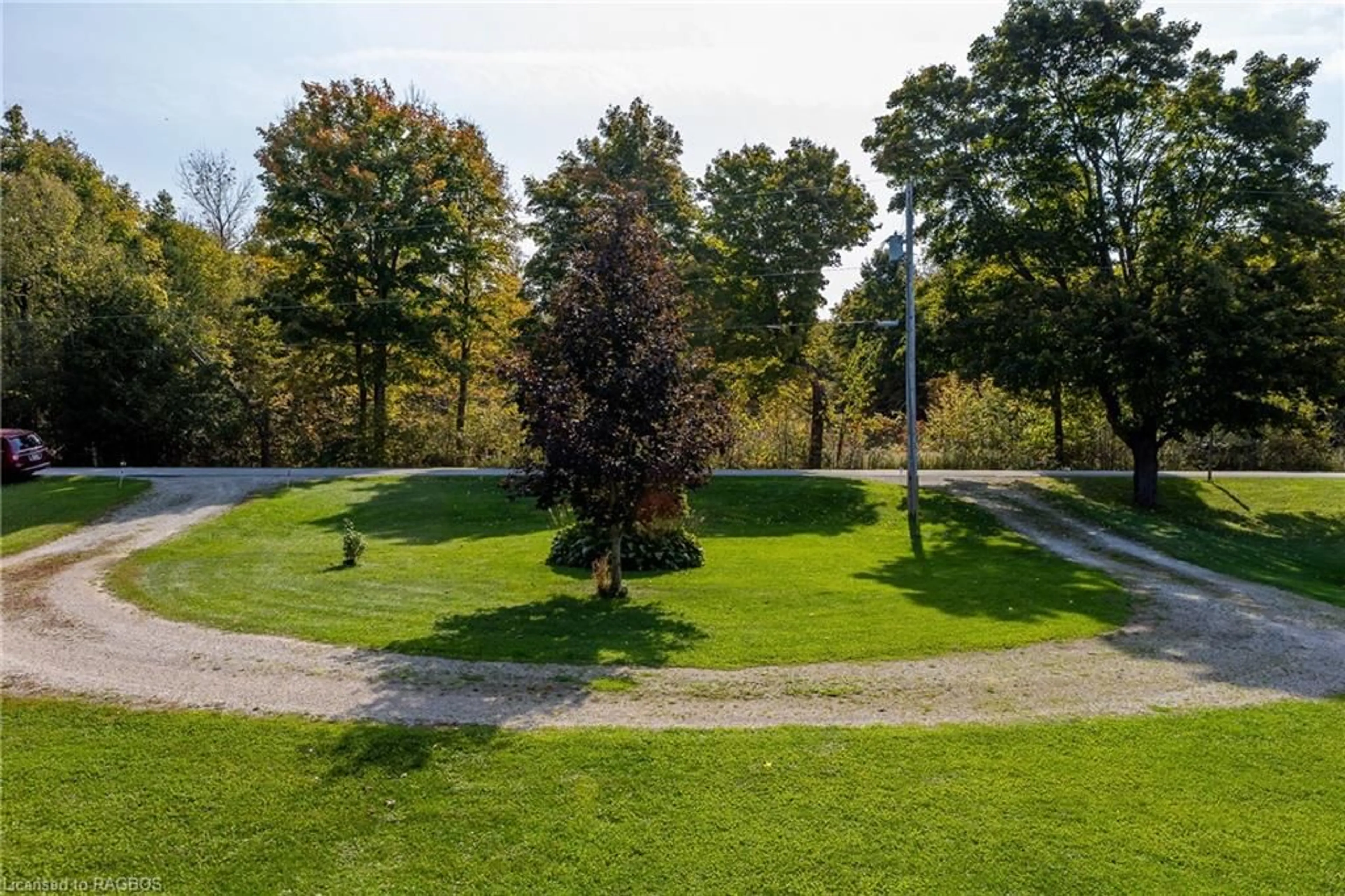 Patio, the fenced backyard for 362511 Lindenwood Rd, Georgian Bluffs Ontario N0H 2T0