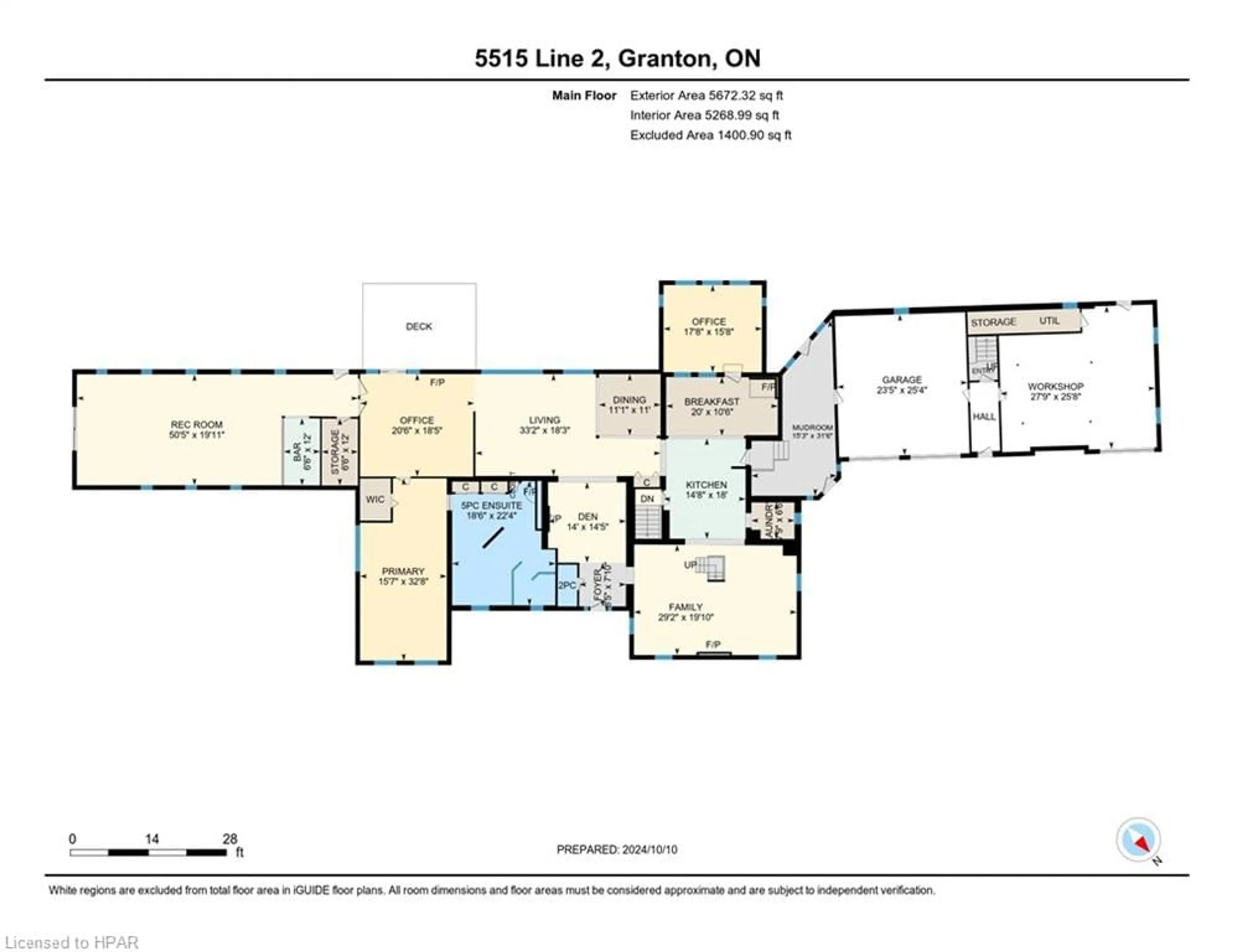 Floor plan for 5515 Line 2, Perth South Ontario N0M 1V0